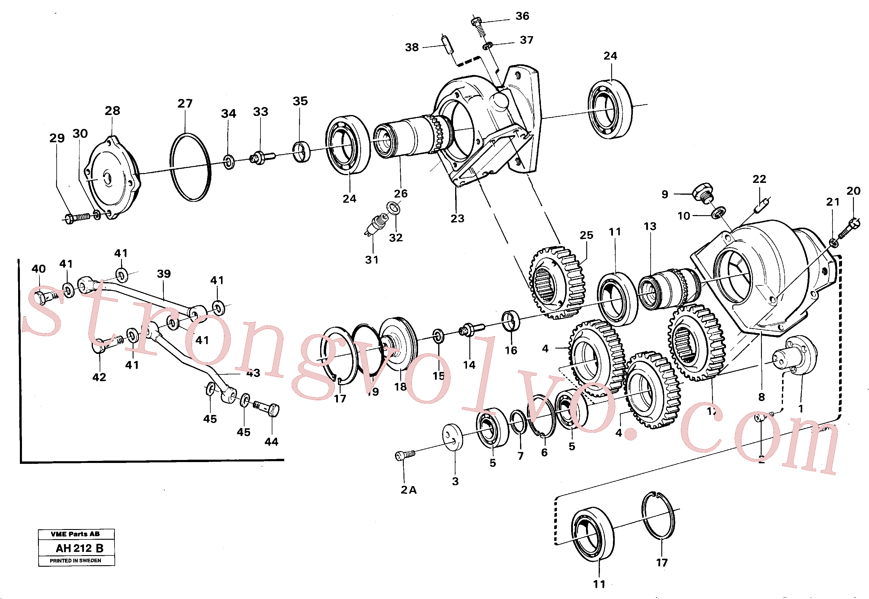 VOE4871523 Volvo Accionamento da bomba(AH212B Montagem)