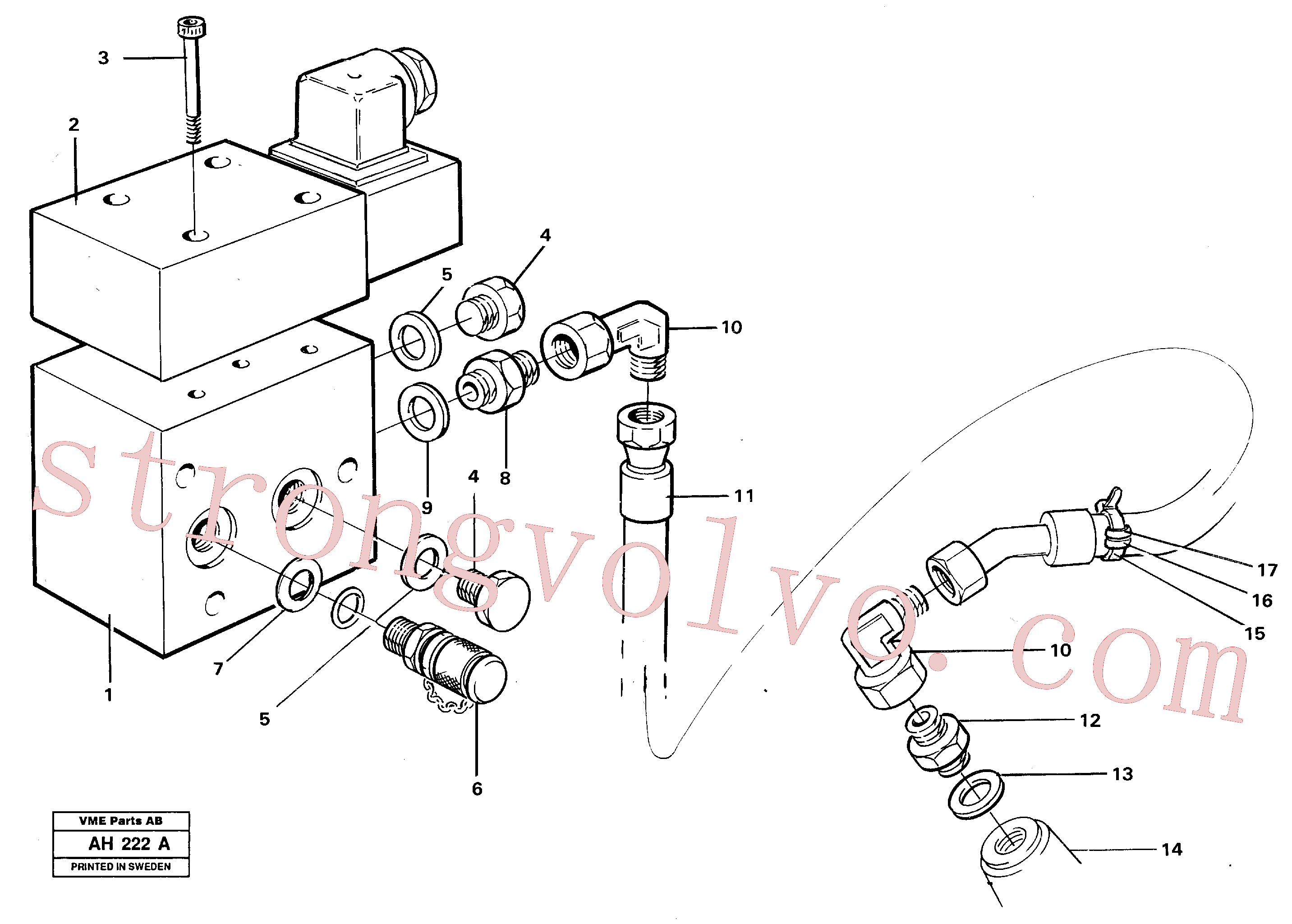 China Made VOE13932892 Mangueira completa Volvo Acessórios para escavadeira