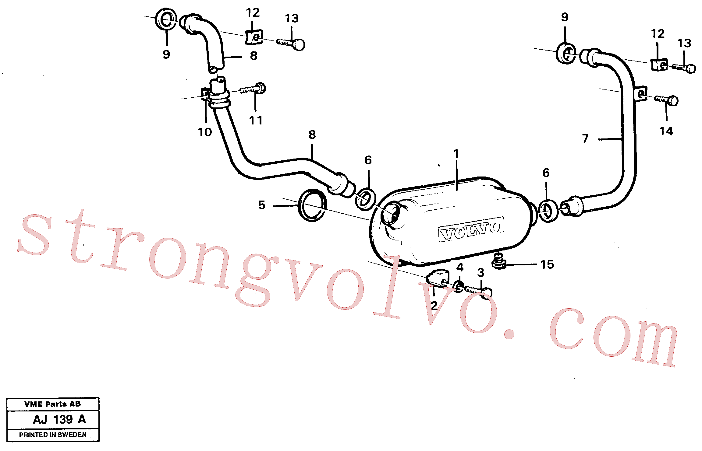 Volvo VOE968508 Braçadeira Volvo Acessórios para escavadeira