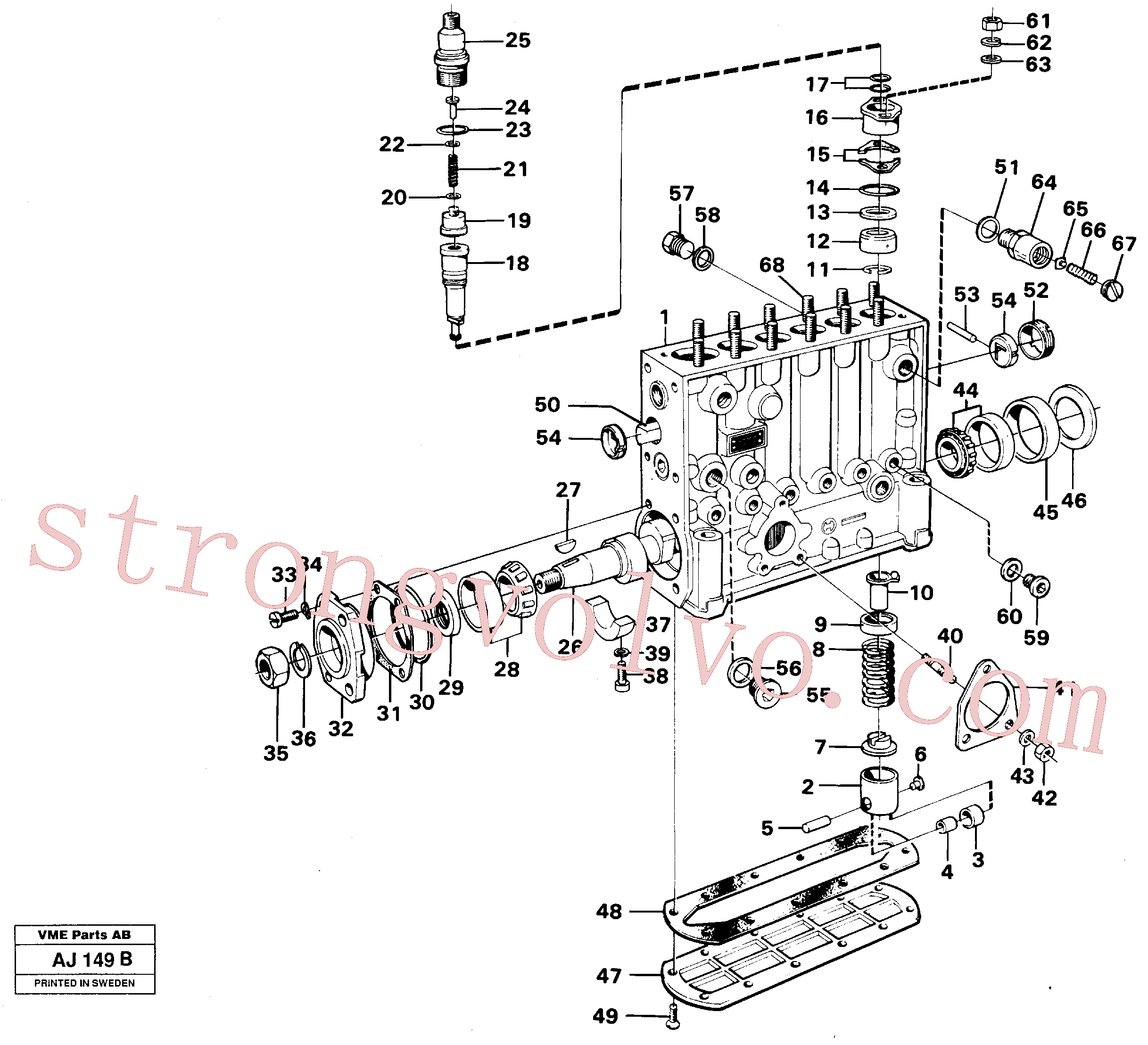 Atacado VOE955927 Arruela de pressão Volvo escavadeira