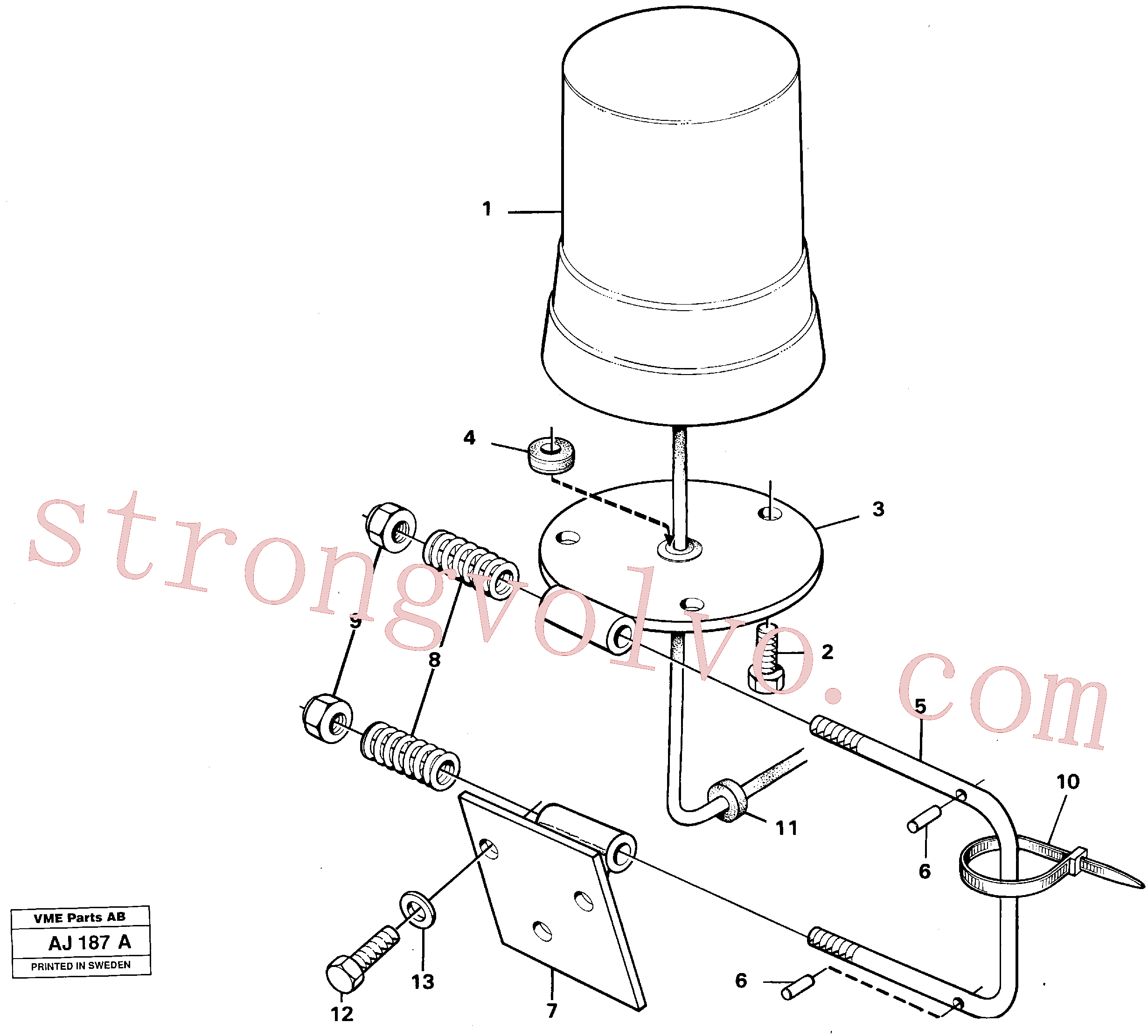 VOE951978 Volvo Farol rotativo(AJ187A Montagem)