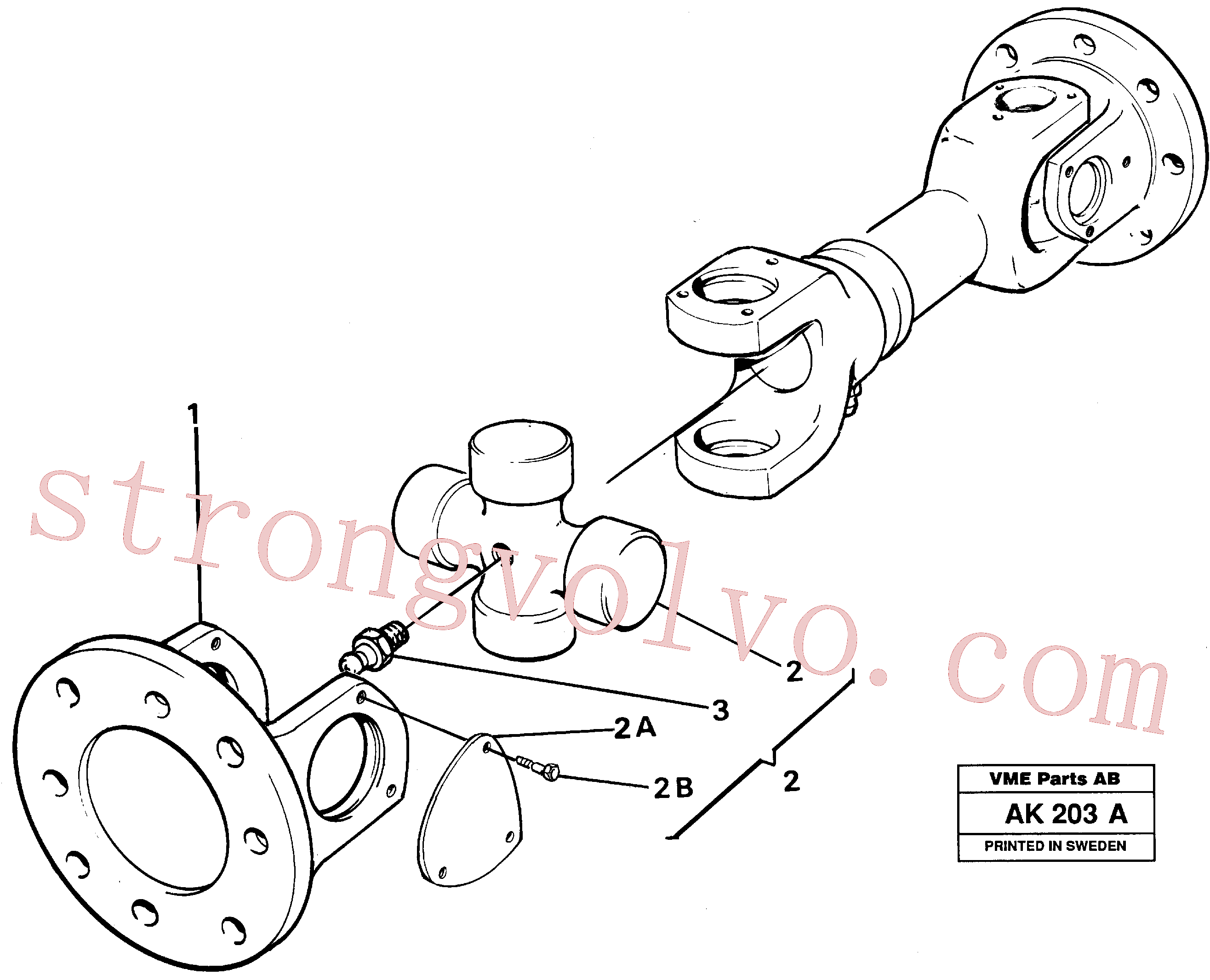 VOE4880996 Volvo Veio de hélice(AK203A Montagem)