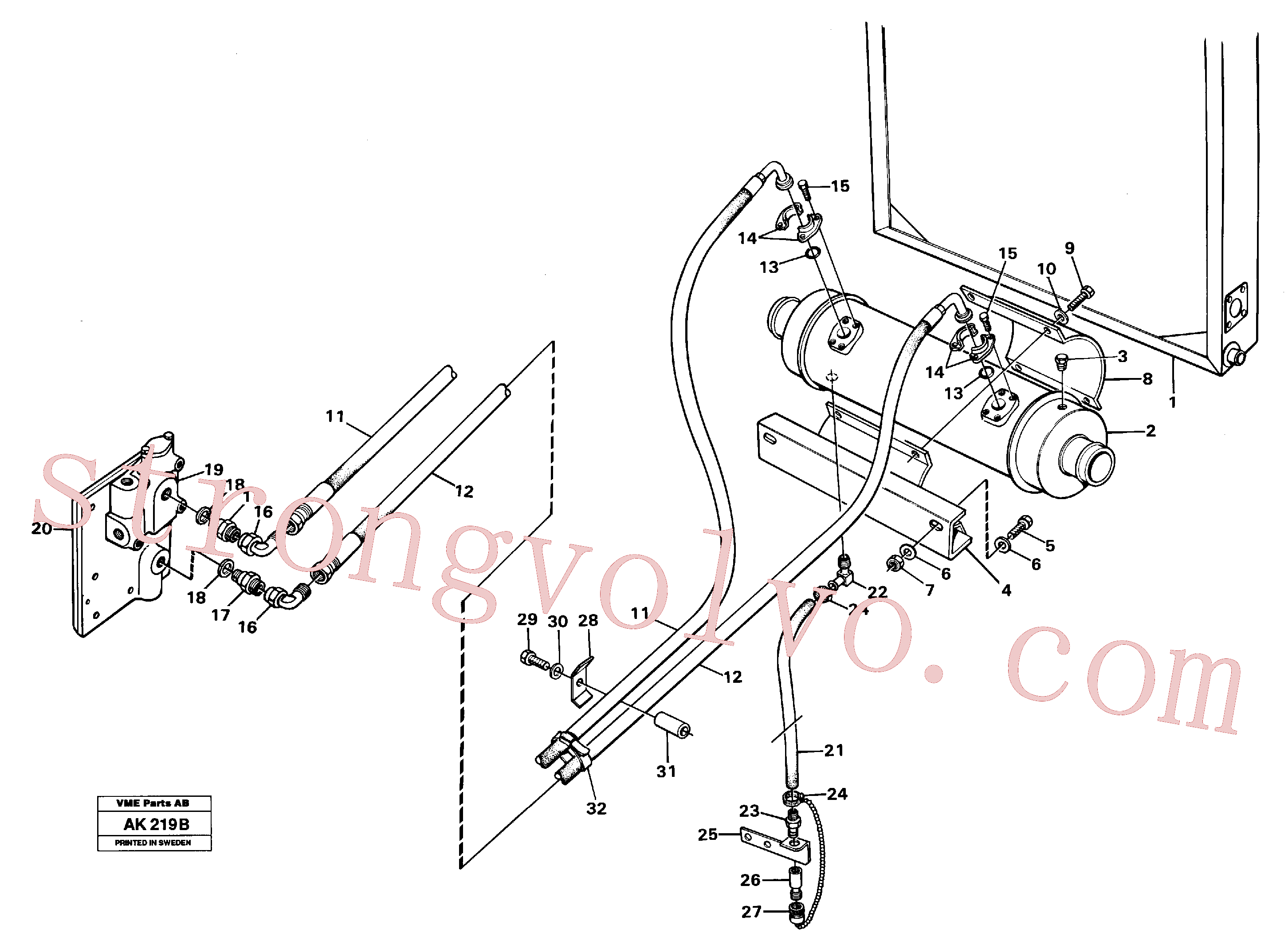 Volvo VOE14014607 Parafuso sextavado Volvo Acessórios para escavadeira