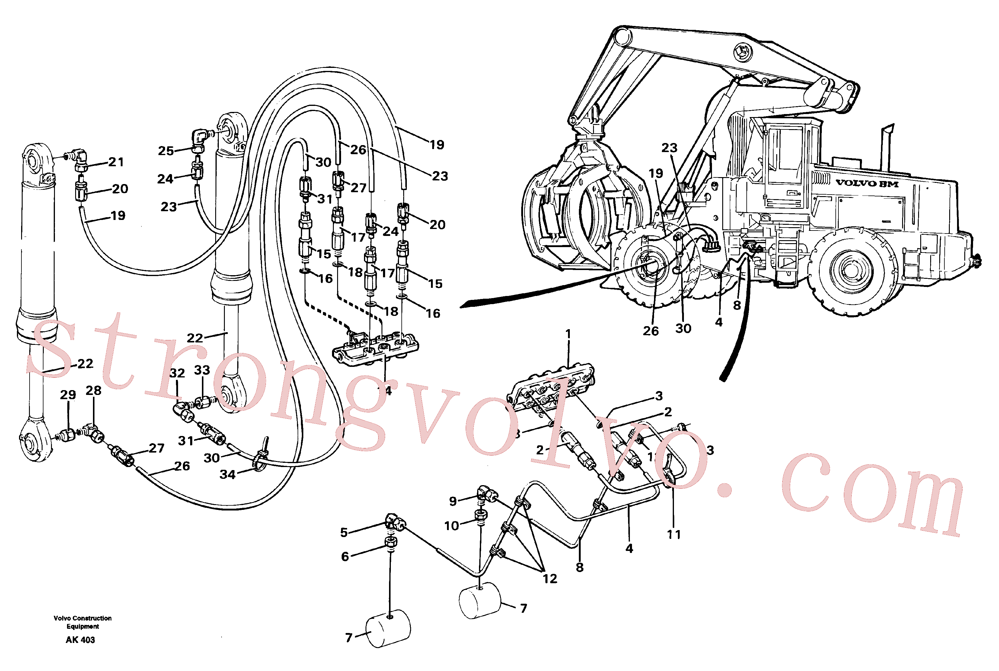 VOE13948745 Parafuso Volvo escavadeira