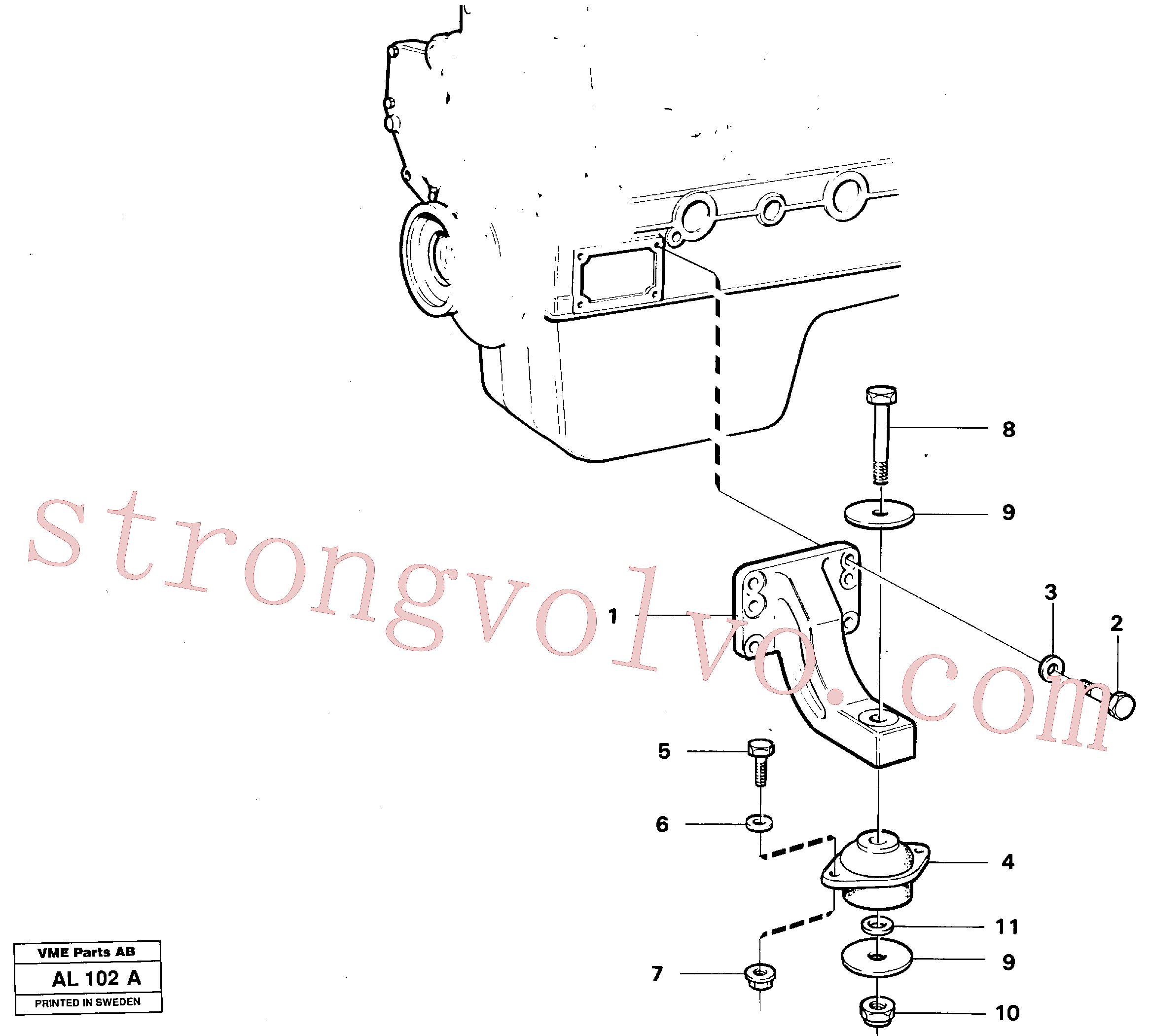 China Made VOE13955378 Parafuso Volvo Acessórios para escavadeira
