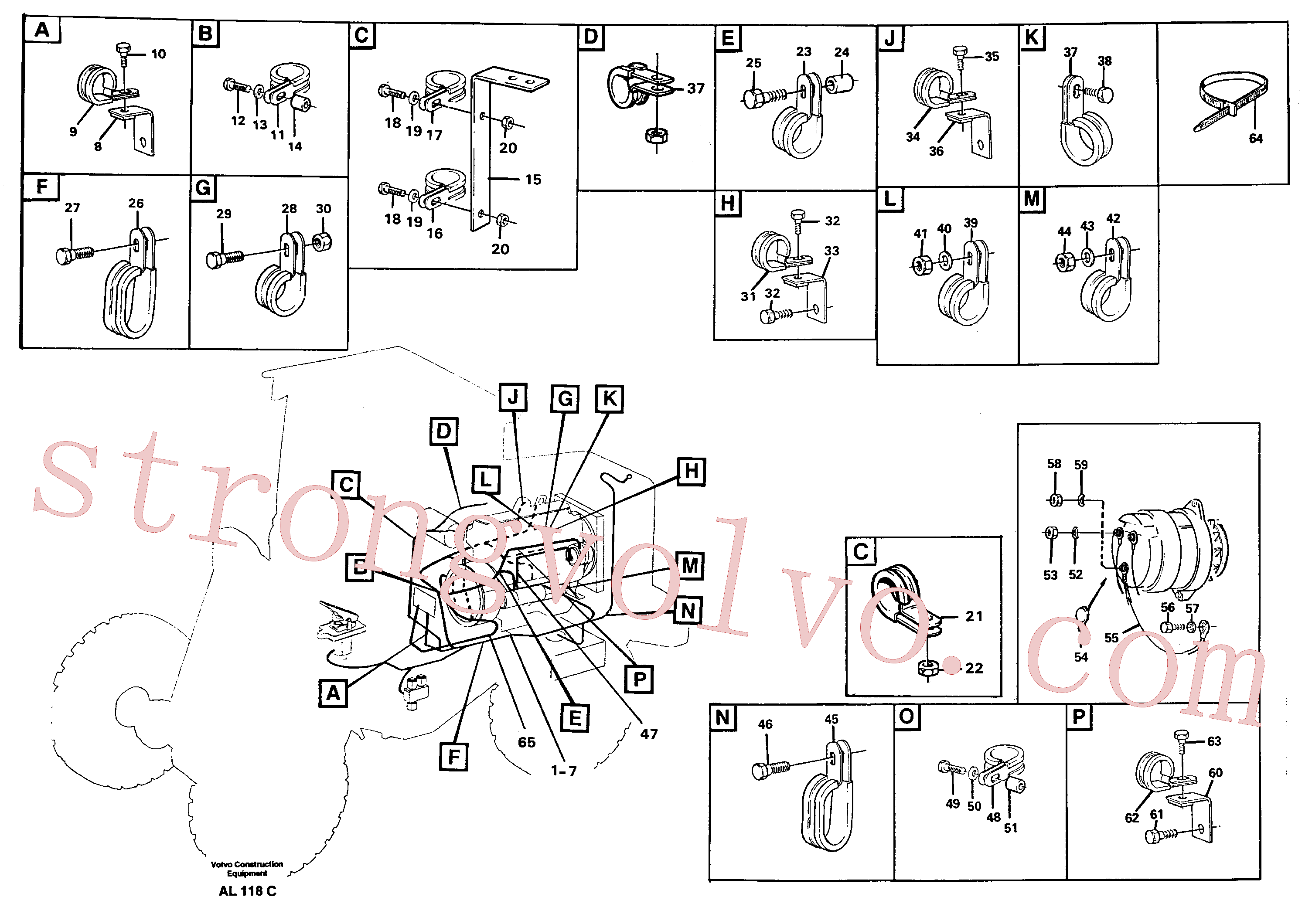VOE14014596 Parafuso, Parafuso sextavado Volvo escavadeira