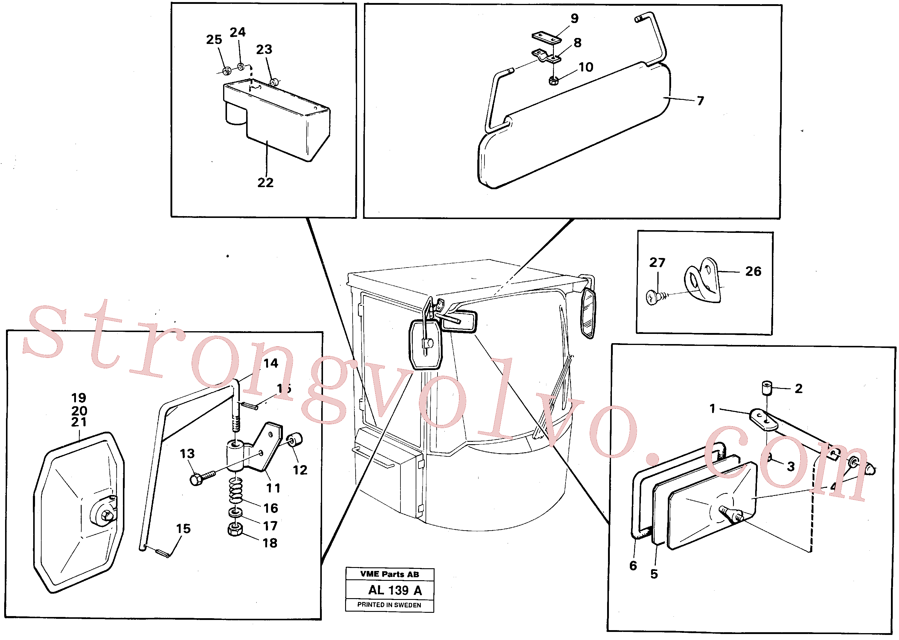 VOE951979 Volvo Componentes internos(AL139A Montagem)