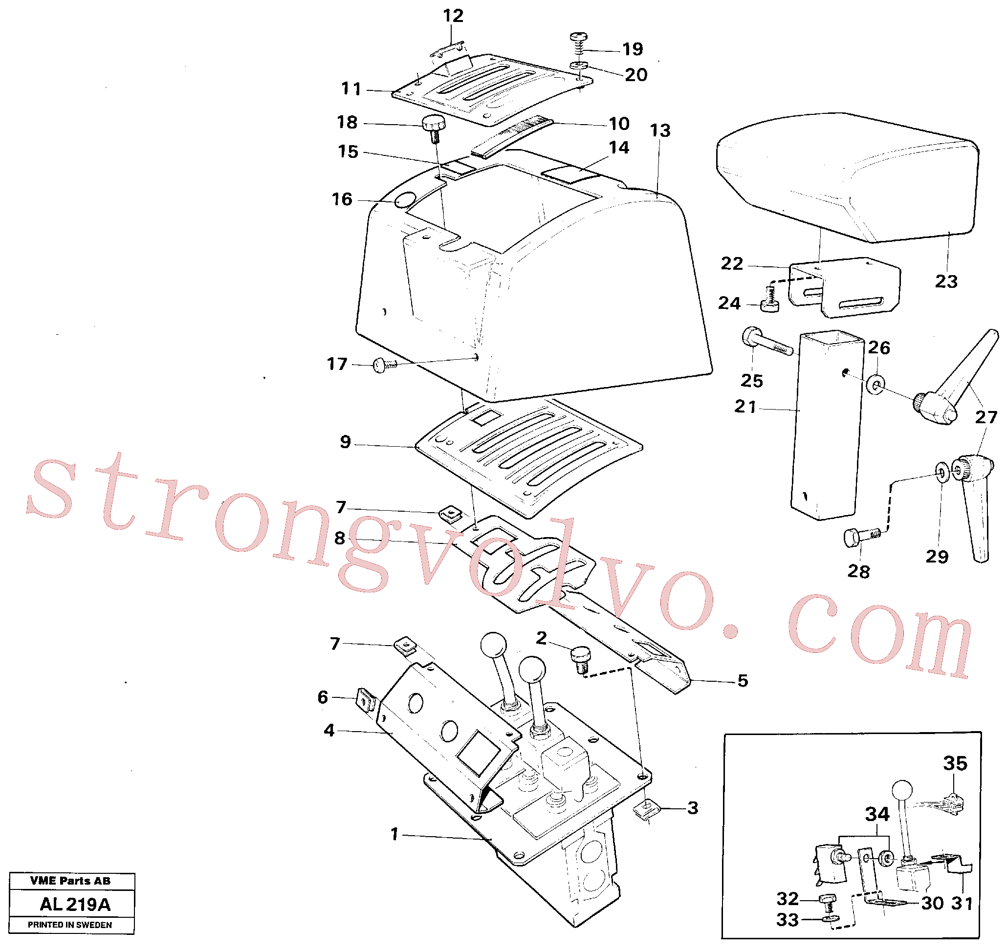 Volvo VOE13972081 Paraf soquete sext Volvo Acessórios para escavadeira