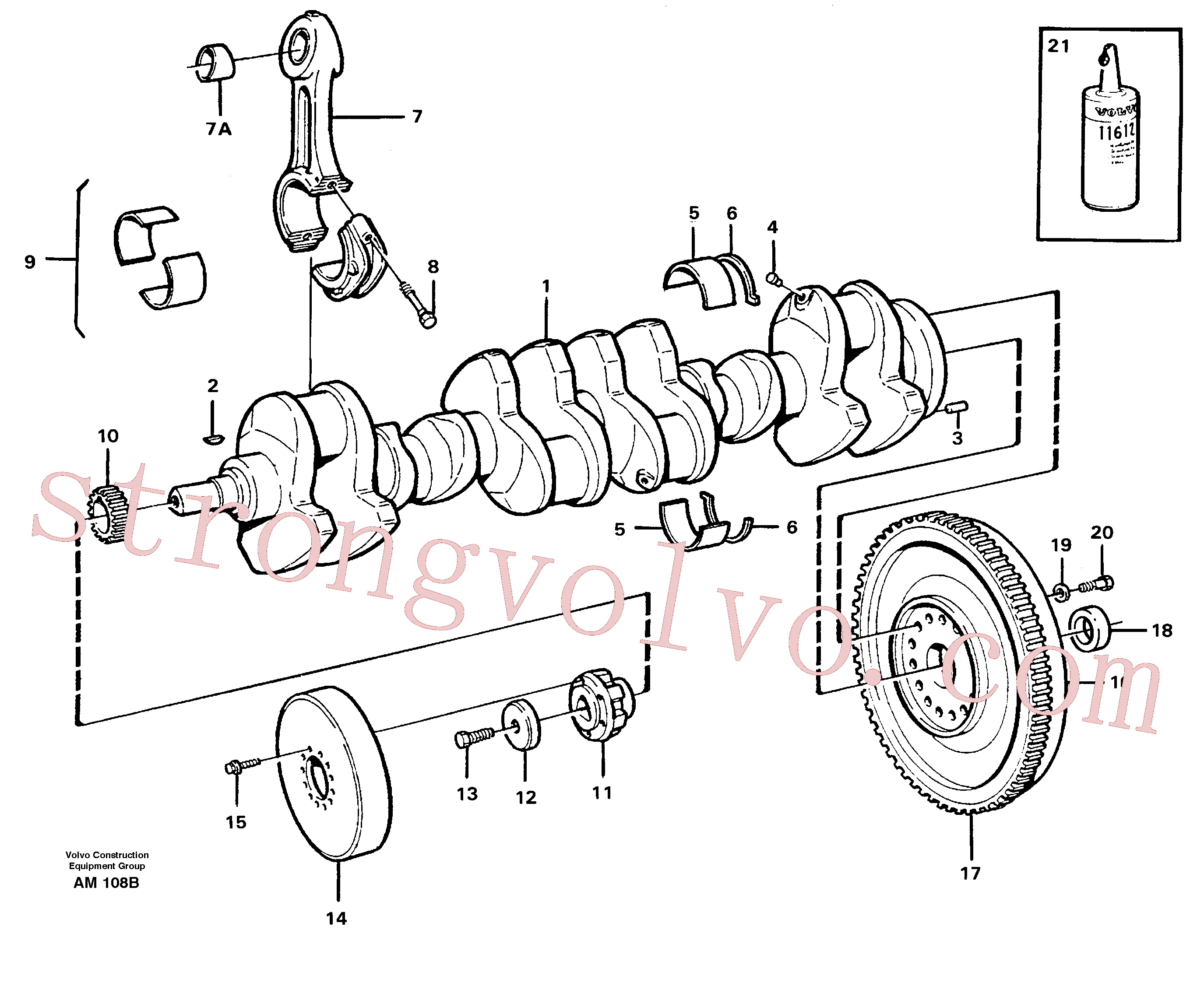 VOE1543563 Volvo Cambota e peças associadas(AM108B Montagem)
