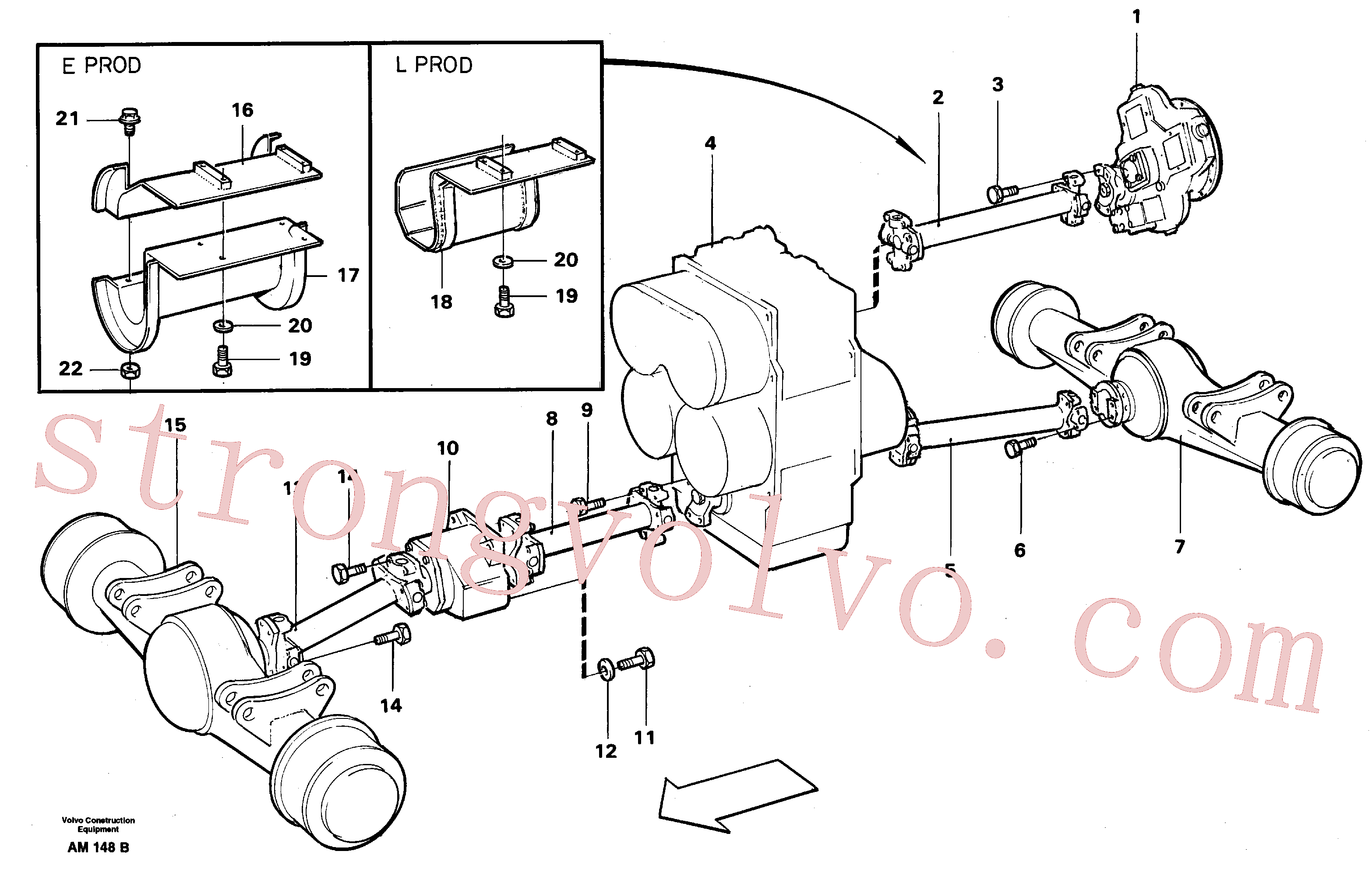 VOE12569673 Volvo Veio propulsor, montagem(AM148B Montagem)