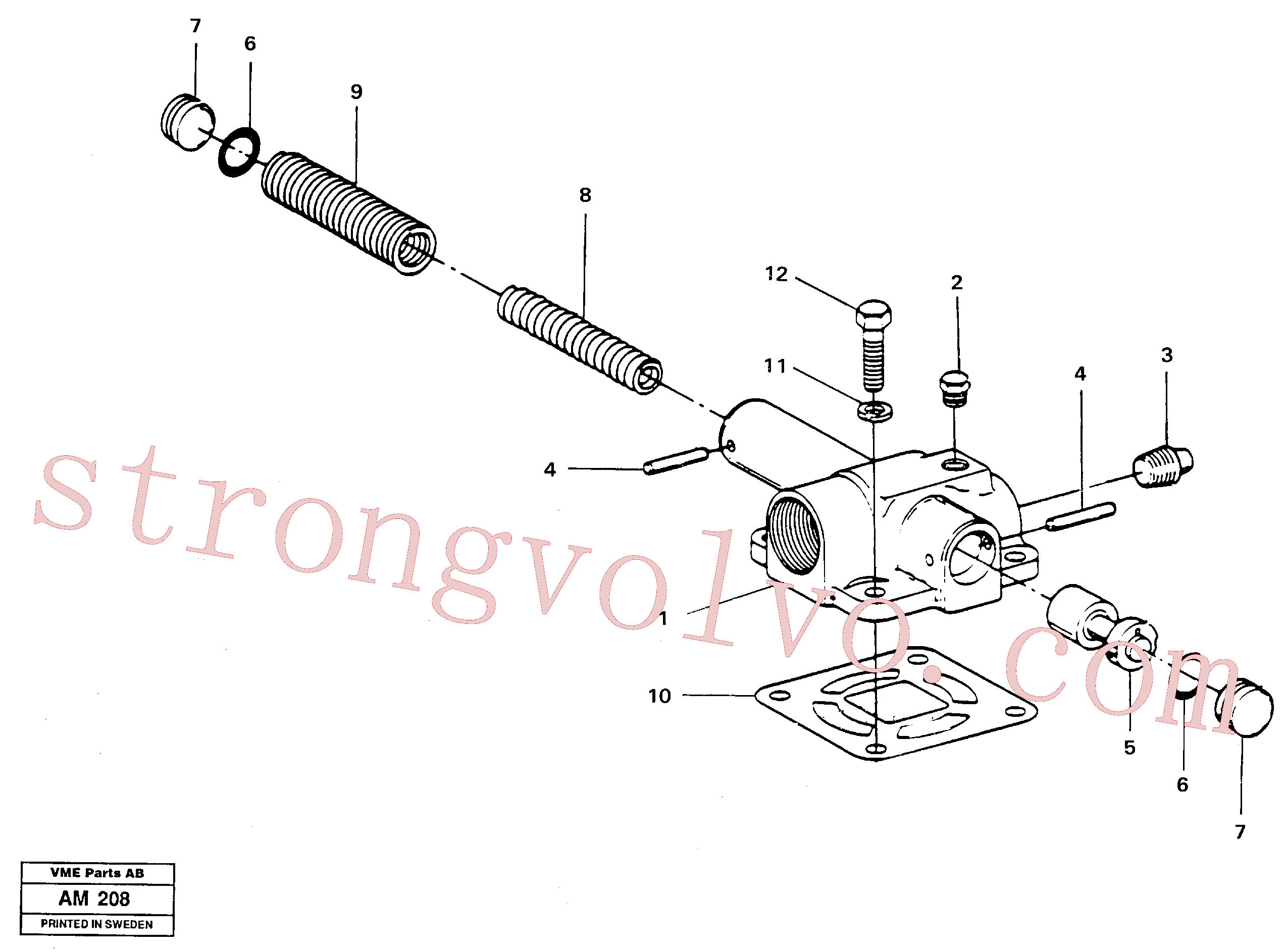 VOE947814 Volvo Válvula de limitação da pressão(AM208 Montagem)