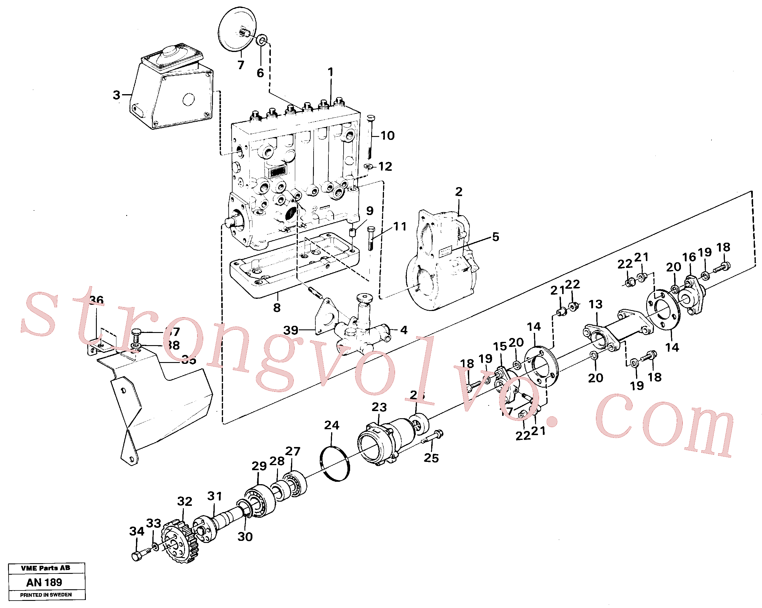 Volvo Montagem SA9541-02080 Anel de fixação Acessórios