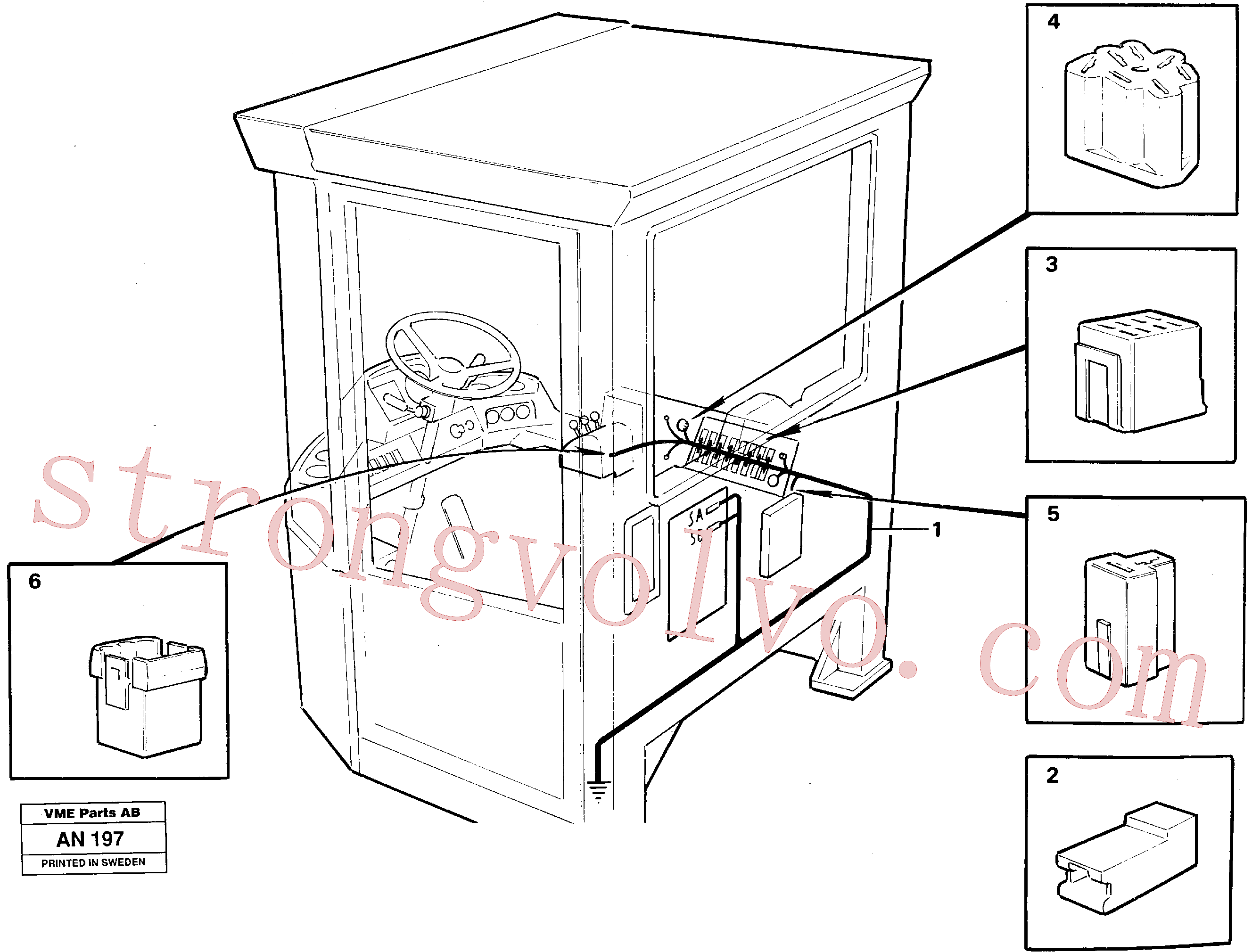Volvo Montagem VOE14212739 Caixa de conector Acessórios