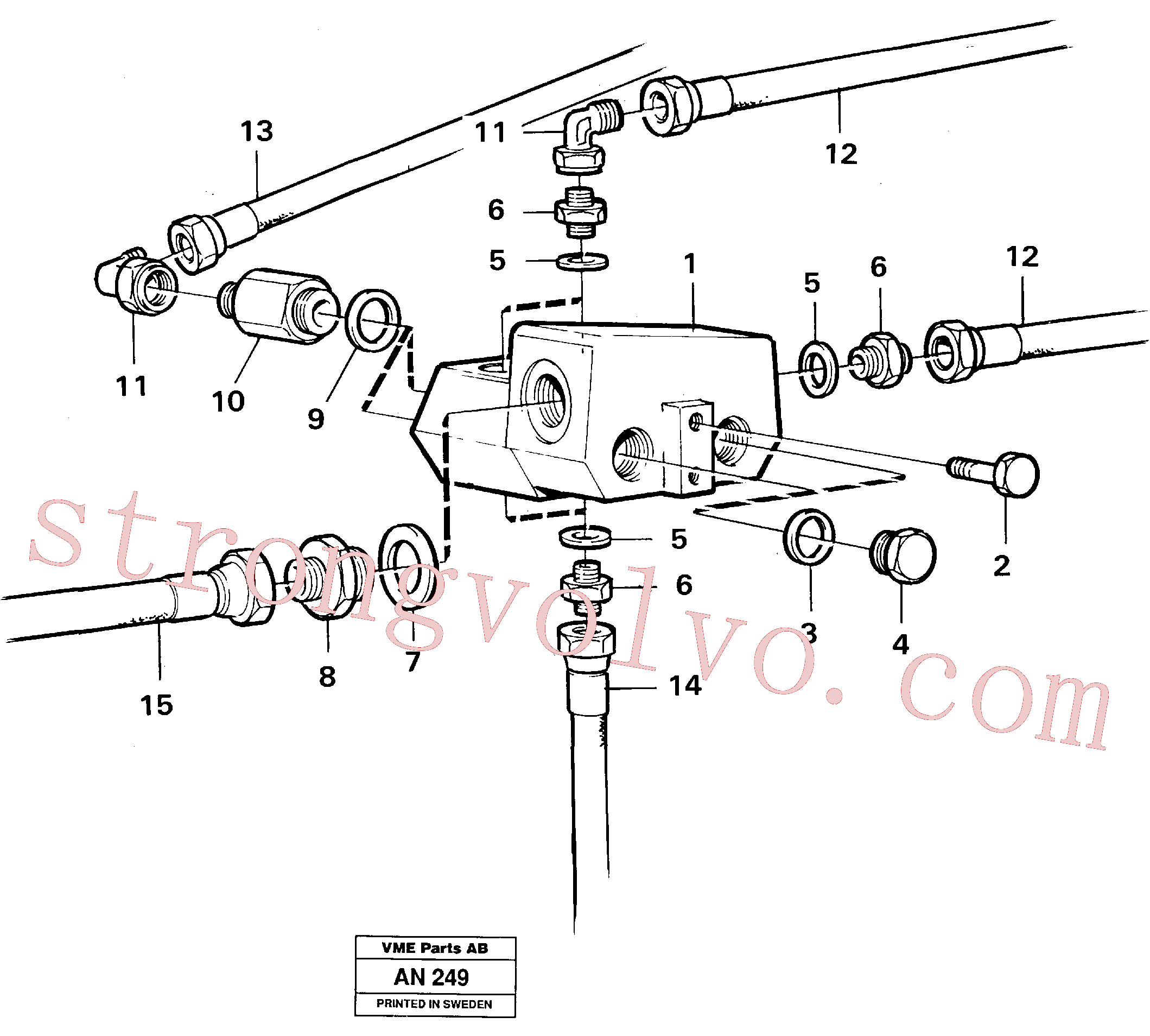 Atacado VOE944498 Arruela de vedação, Junta Volvo escavadeira