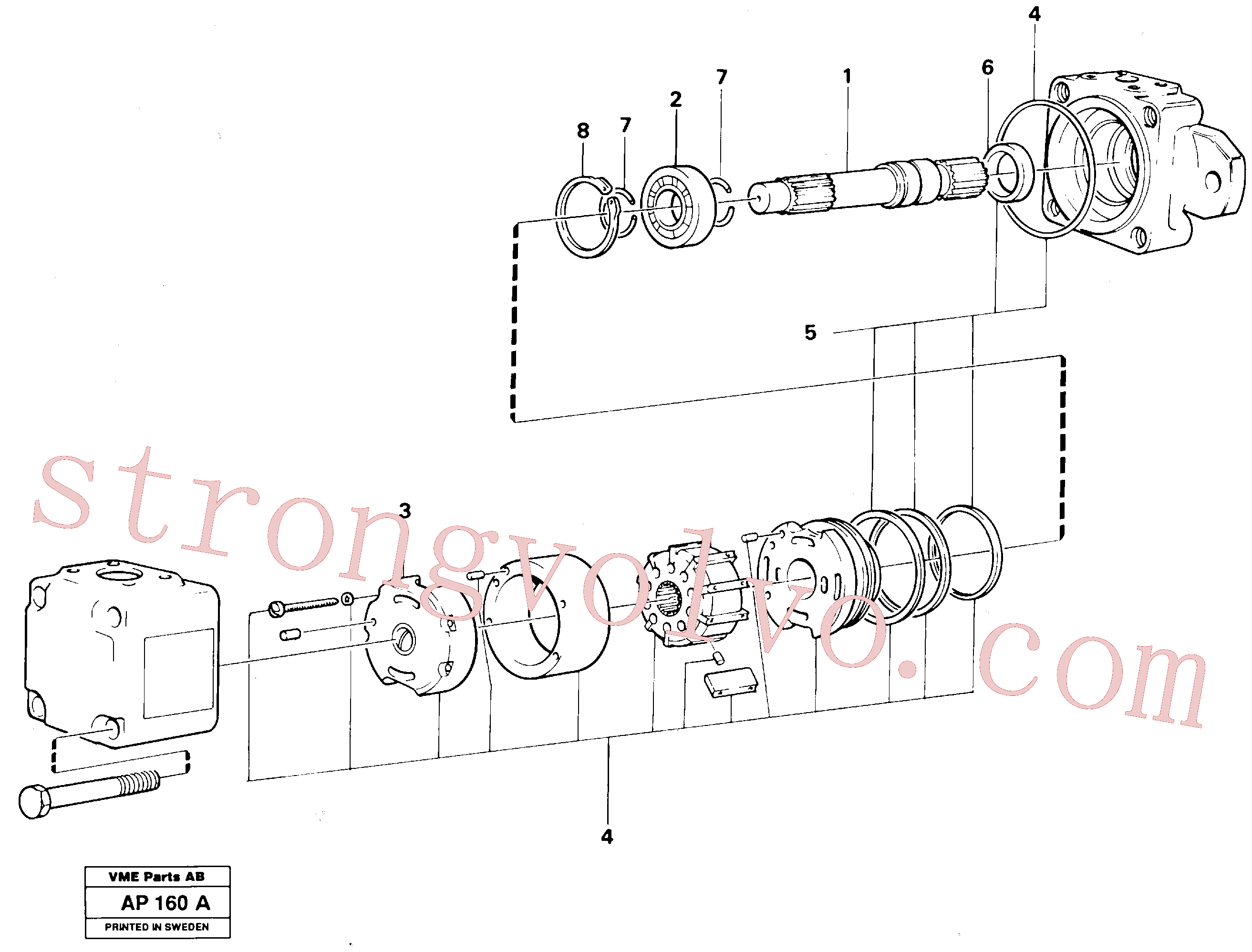 VOE11999841 Volvo Bomba hidráulica(AP160A Montagem)