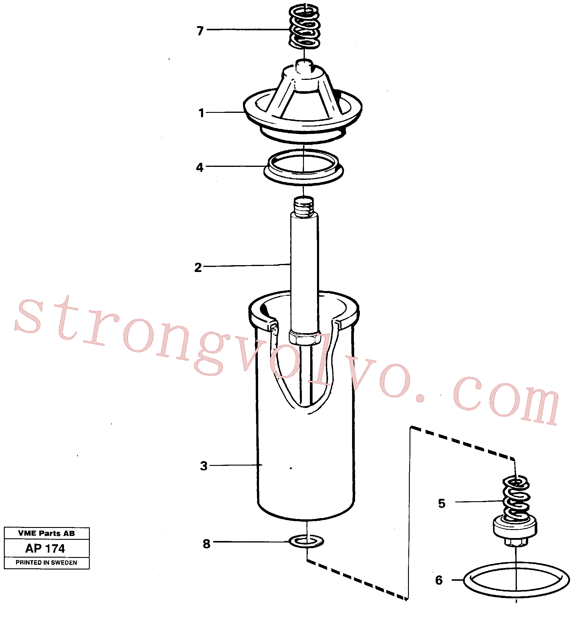 VOE11026934 Volvo Filtro de óleo(AP174 Montagem)