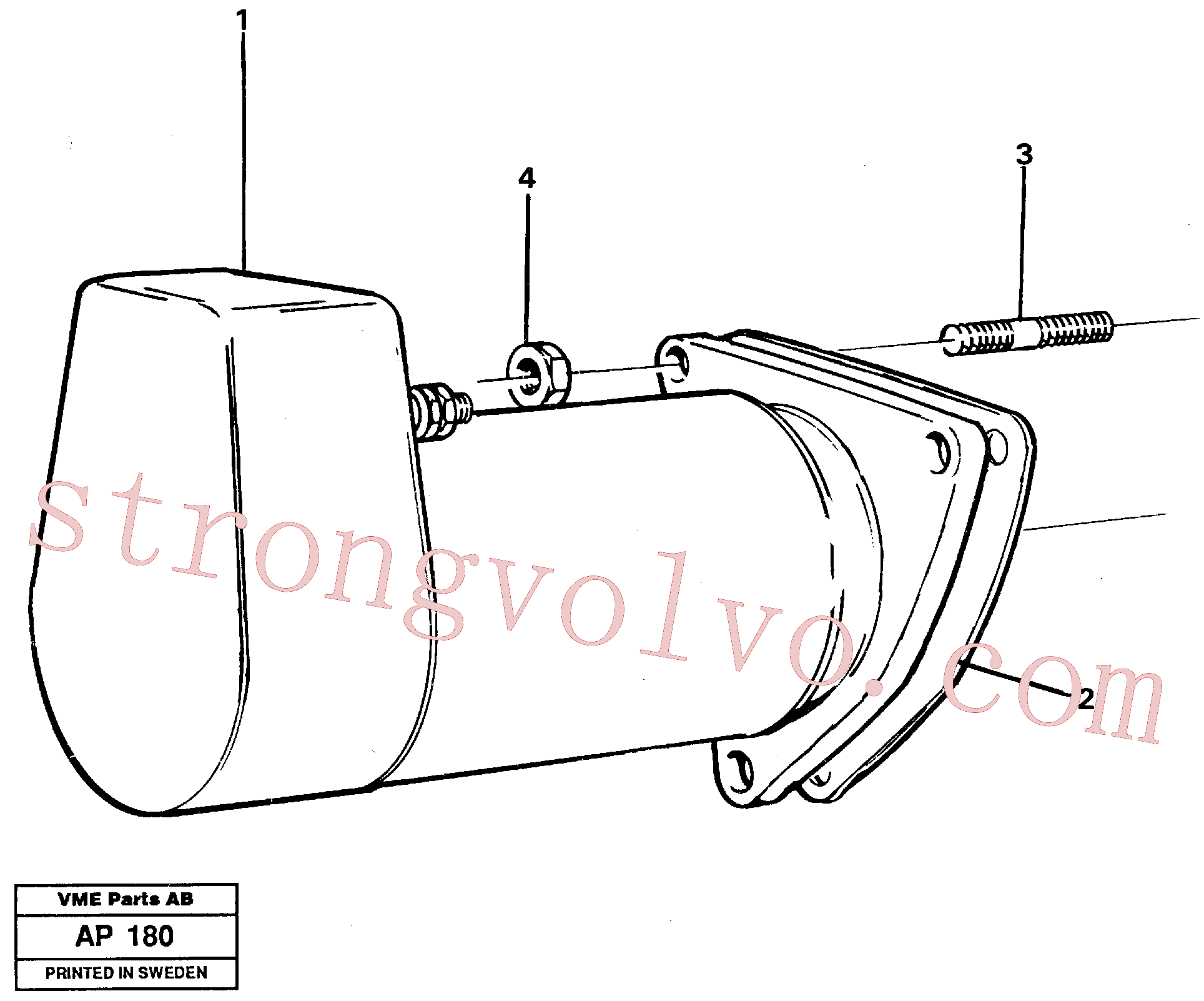 Volvo Montagem VOE13971095 Porca flangeada Acessórios
