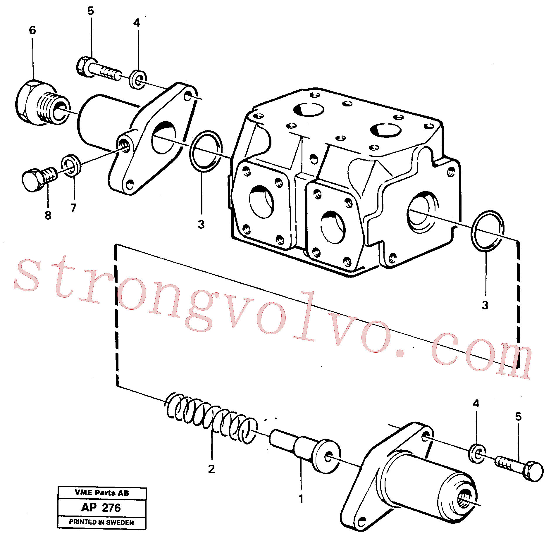 Atacado VOE11993648 Mola Volvo escavadeira