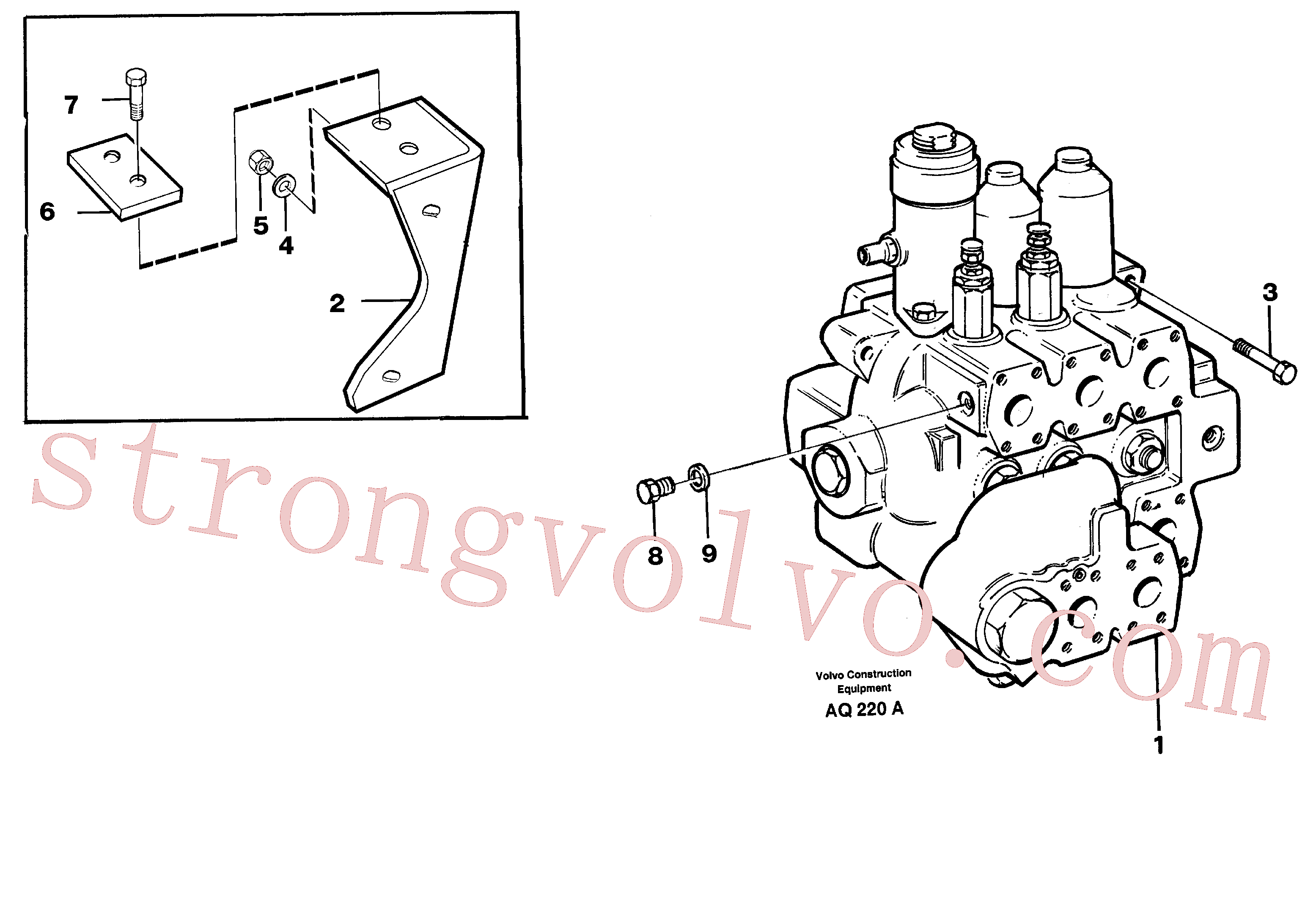 Volvo Montagem VOE955345 Parafuso sextavado Acessórios