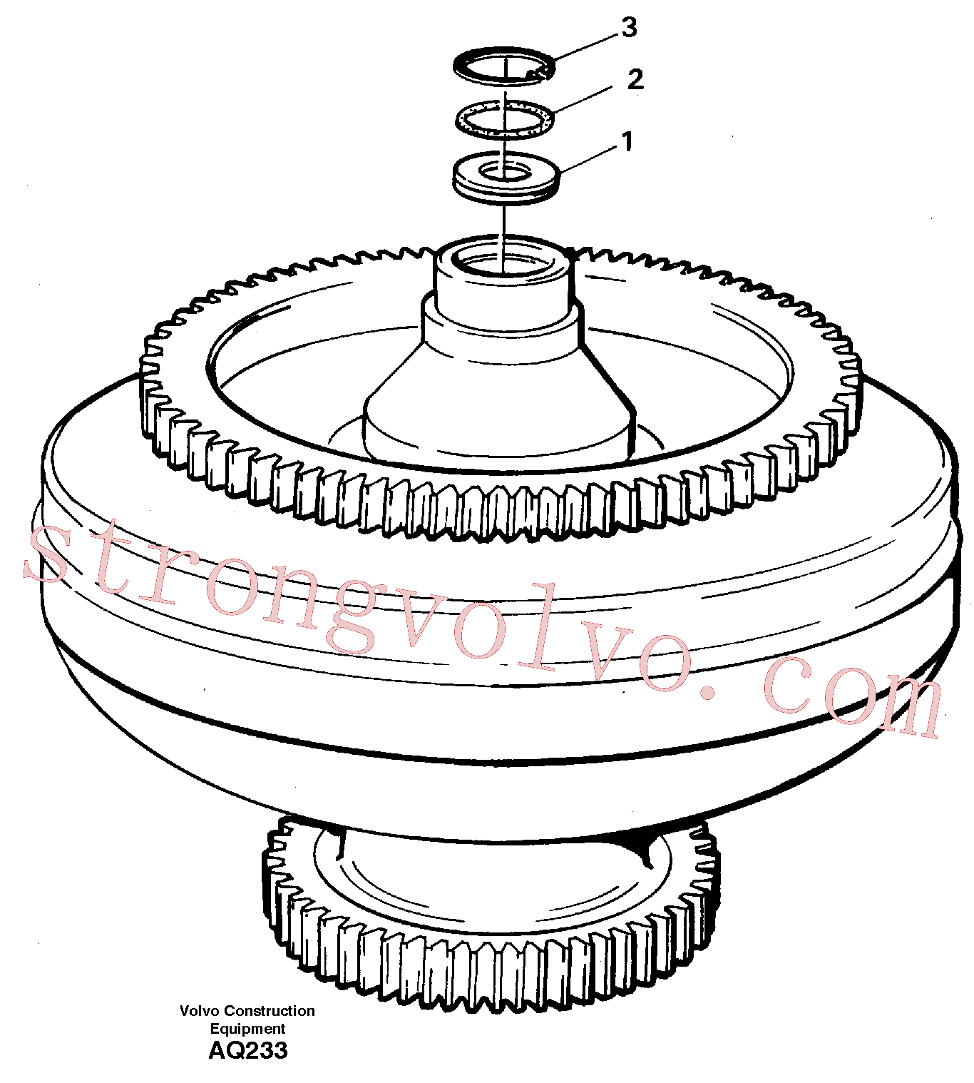 China Made VOE11038460 Conversor de torque Volvo Acessórios para escavadeira
