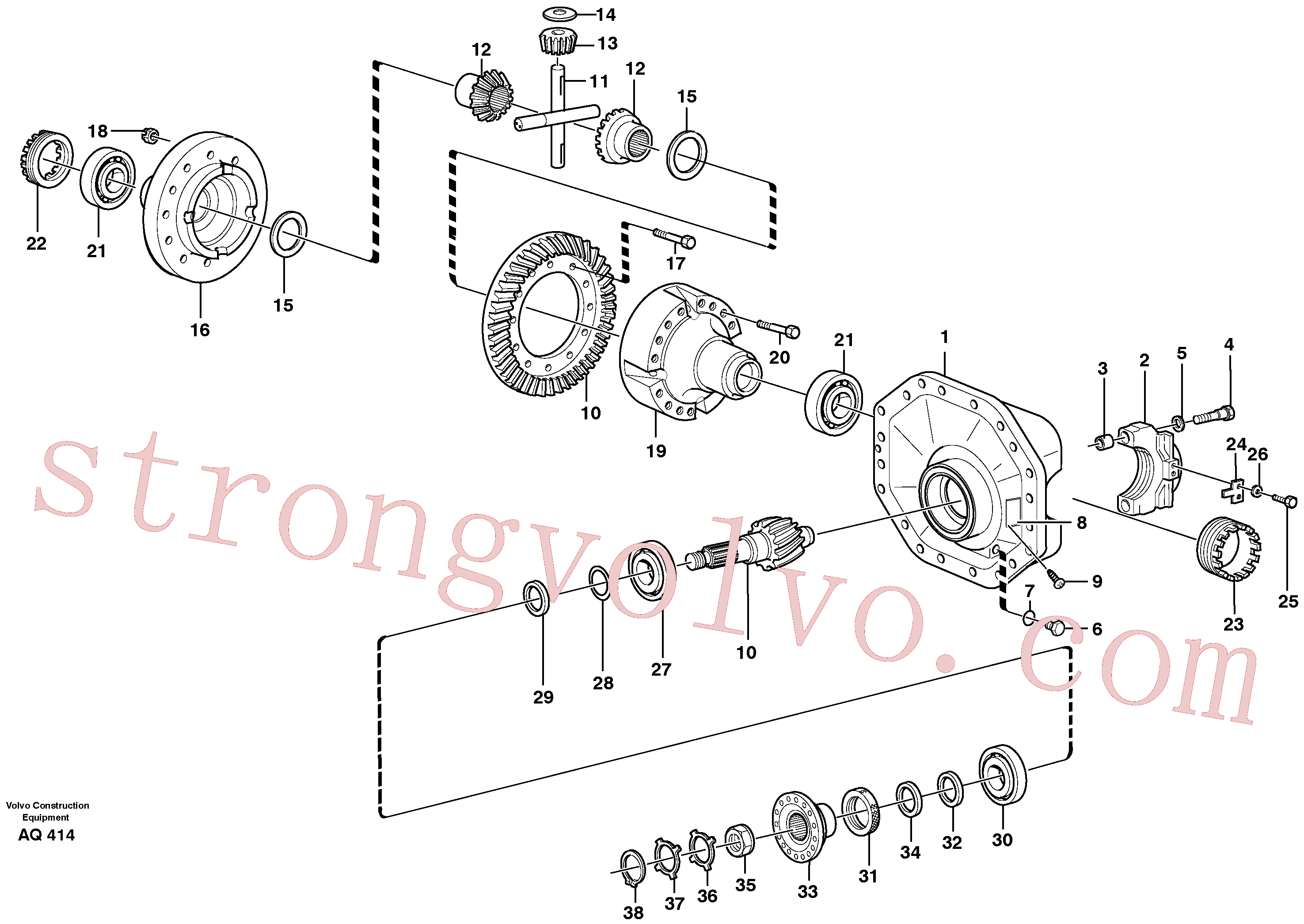Volvo Acessórios para escavadeira VOE4870245 Anel espaçador Acessórios