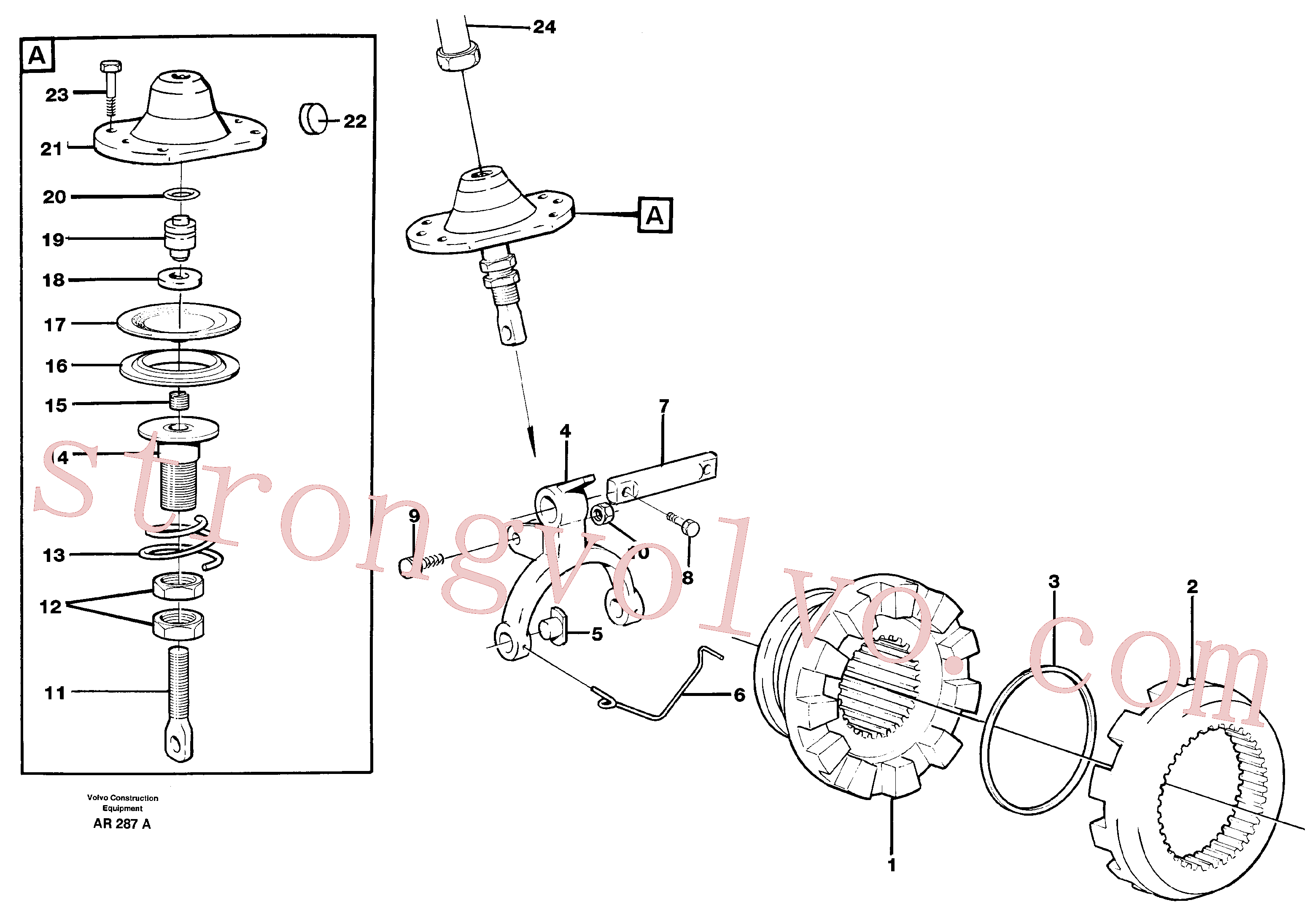 VOE4881197 Volvo Bloqueio diferencial(AR287A Montagem)