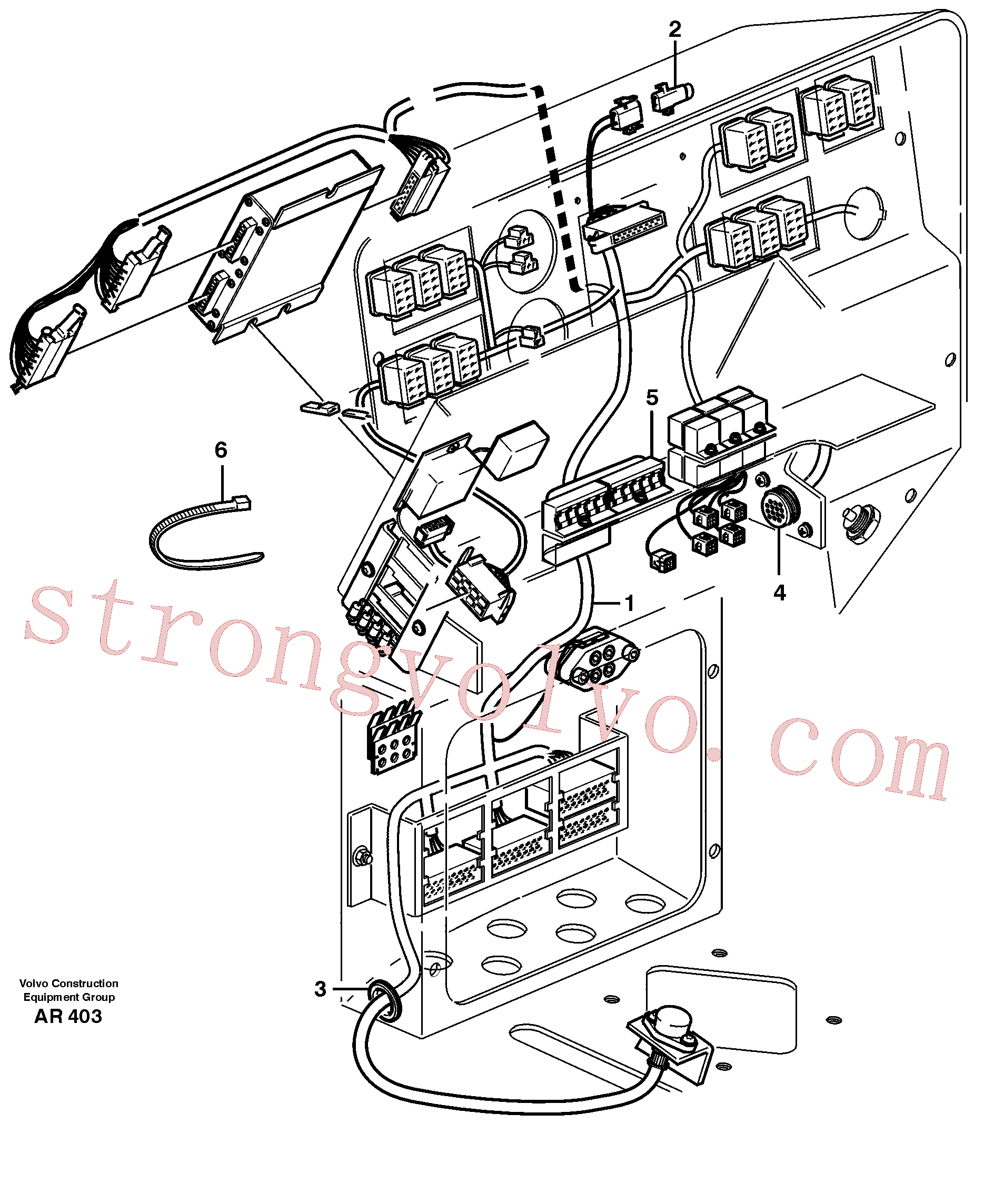 Volvo Montagem VOE961955 Passa muro Acessórios