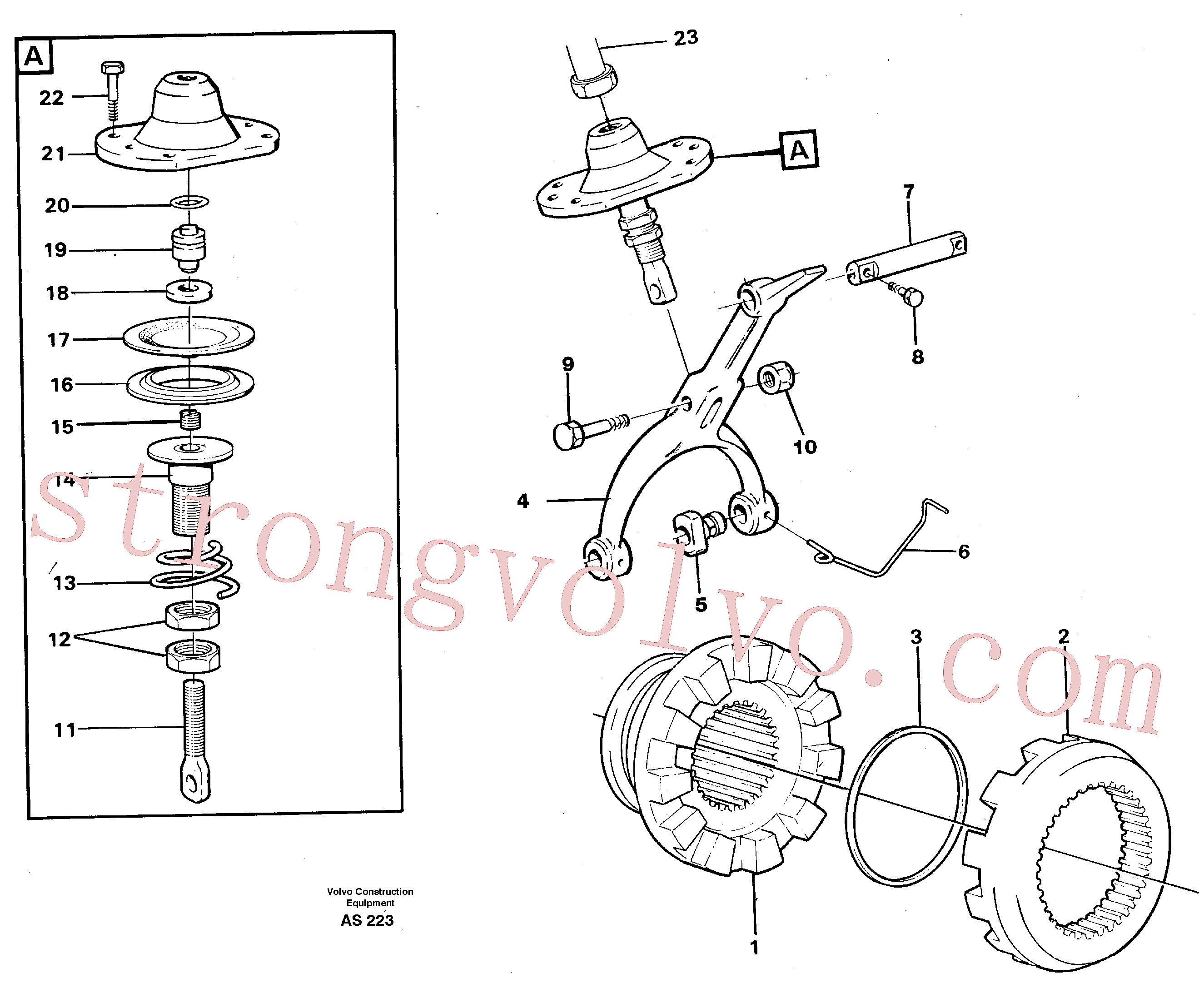VOE11035849 Volvo Bloqueio diferencial(AS223 Montagem)