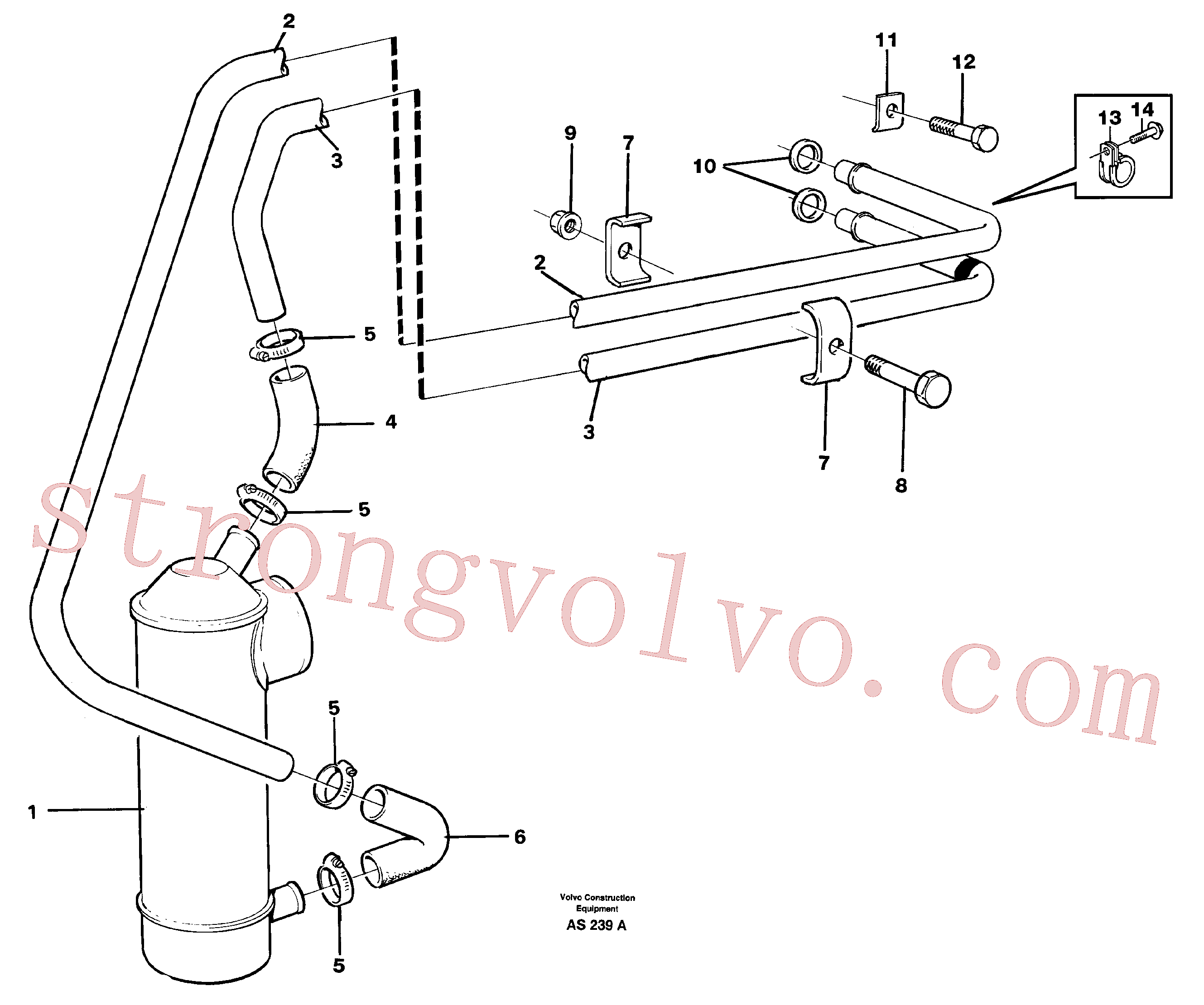 Atacado VOE11000239 Braçadeira Volvo escavadeira