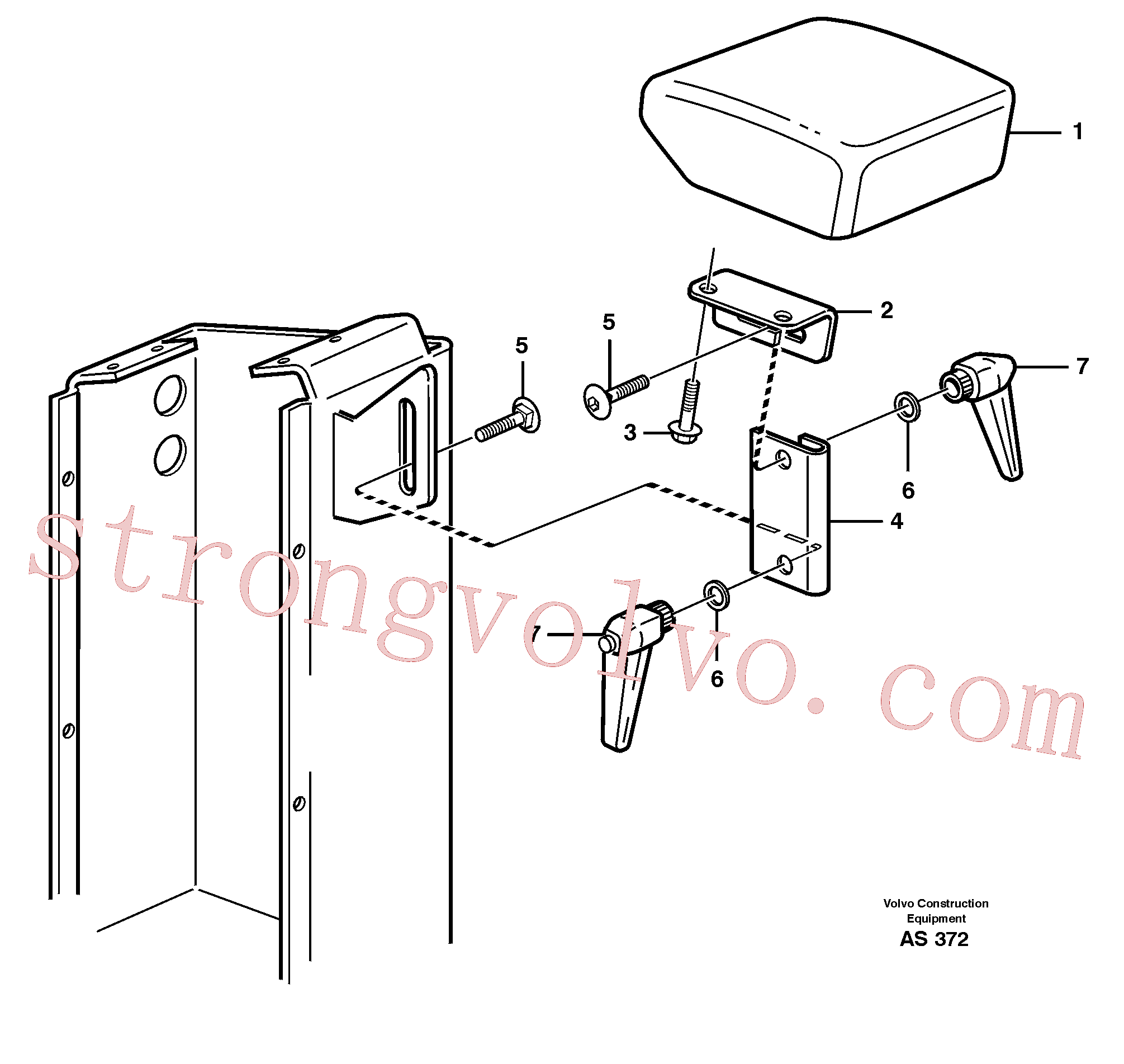 VOE948438 Paraf pescoco quadr Inscreva-se para Volvo Acessórios para escavadeira