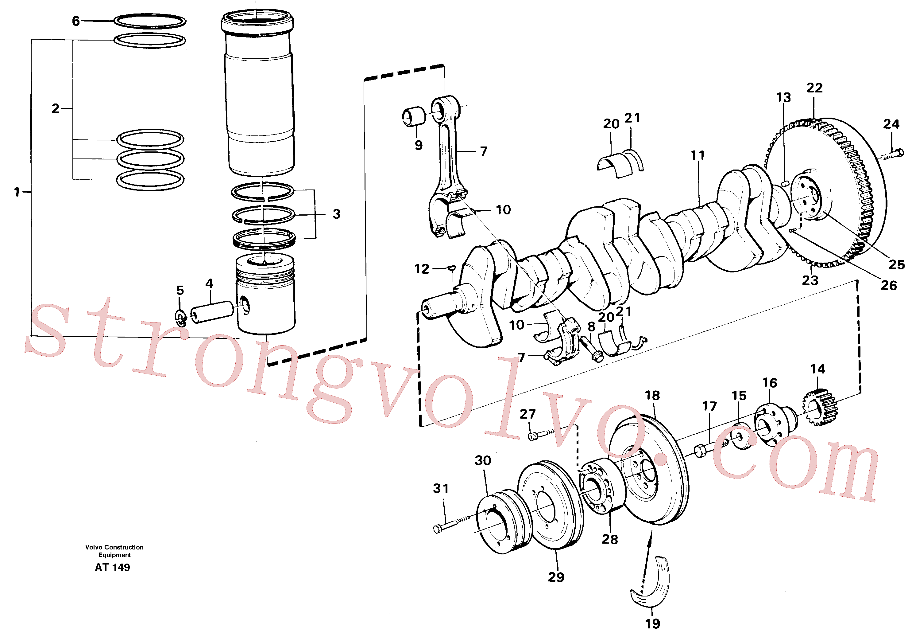 VOE950677 Volvo Cambota e peças associadas(AT149 Montagem)