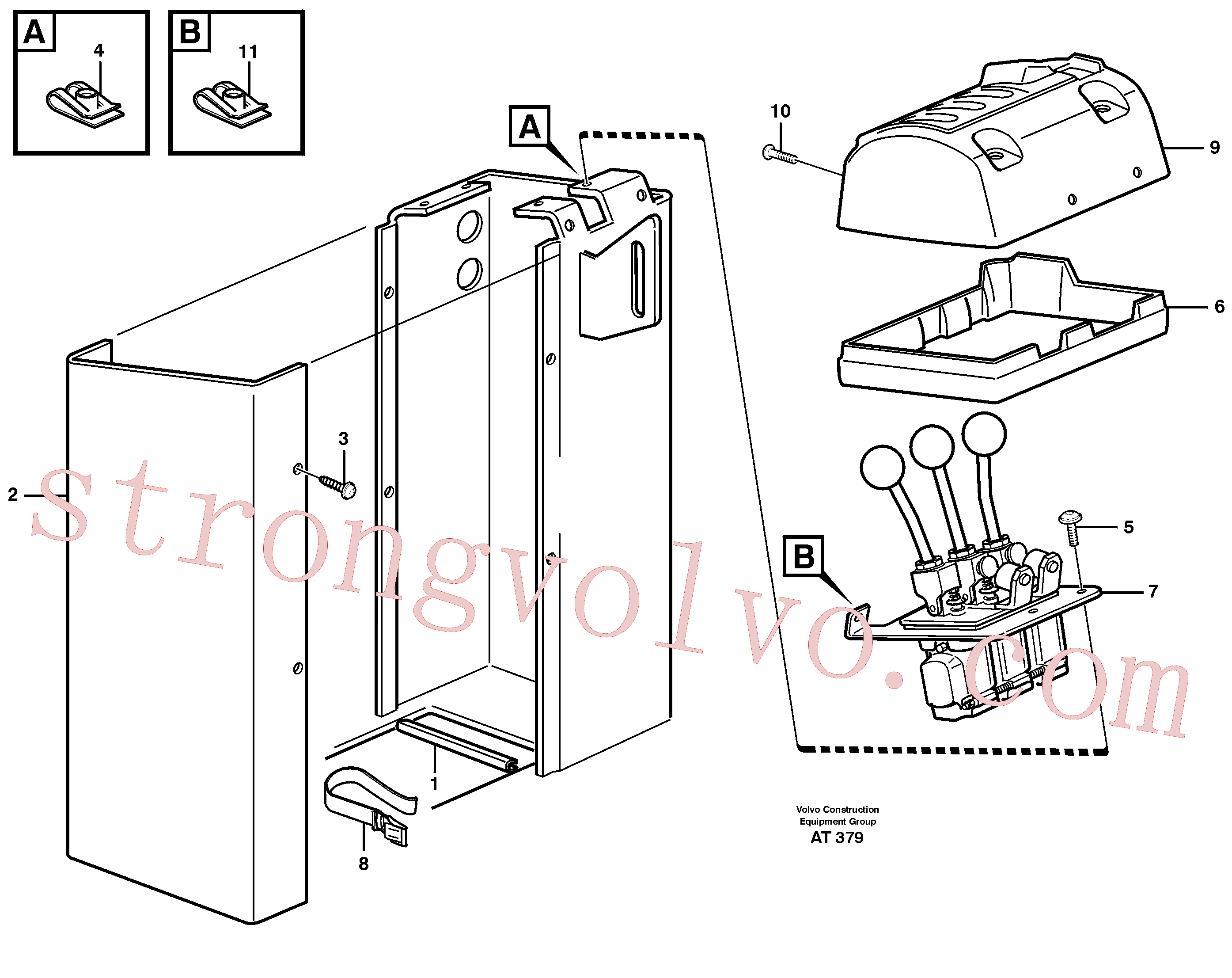 VOE13949867 Volvo Válvula servomotora com acessórios(AT379 Montagem)