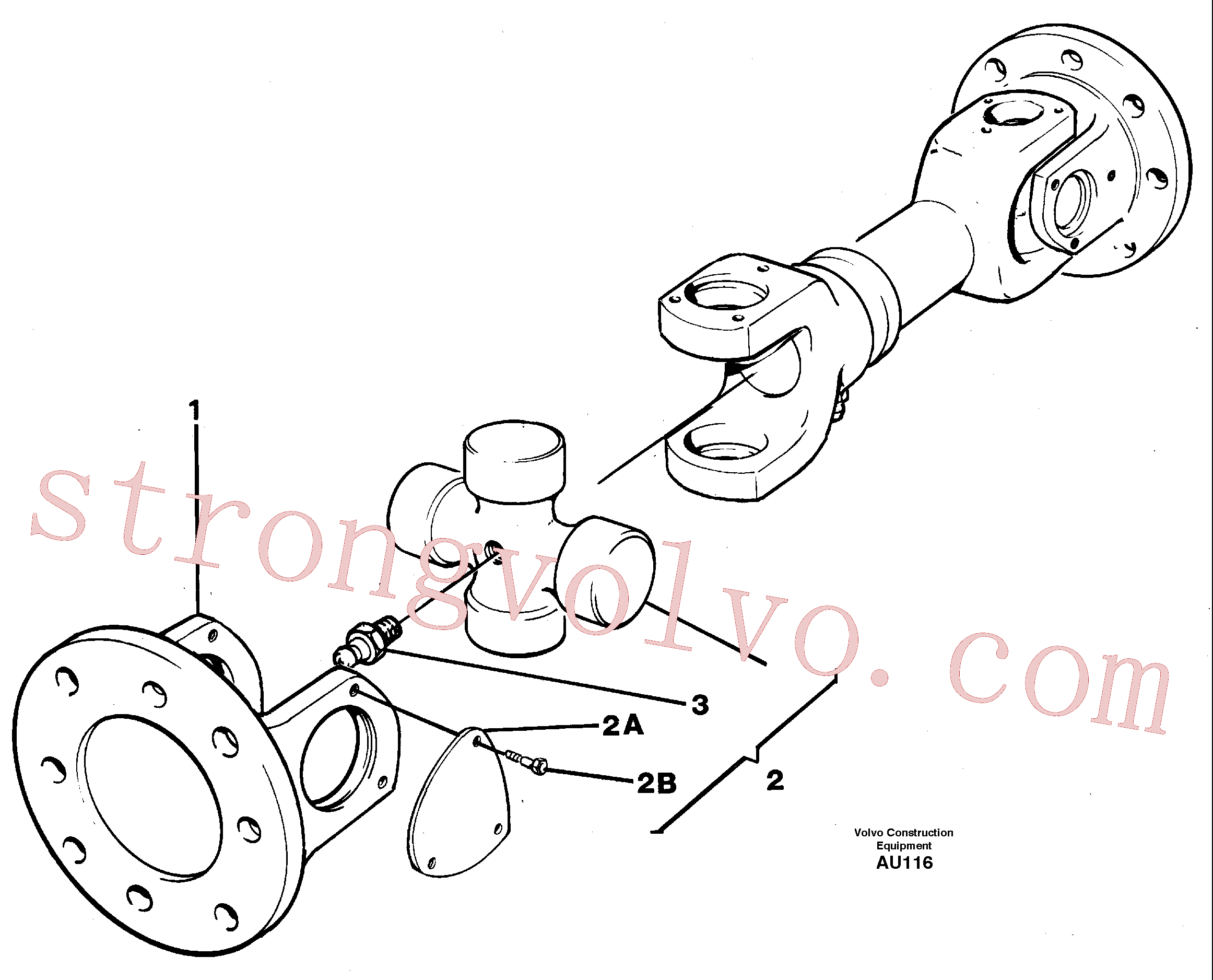 VOE4880996 Volvo Veio de hélice(AU116 Montagem)