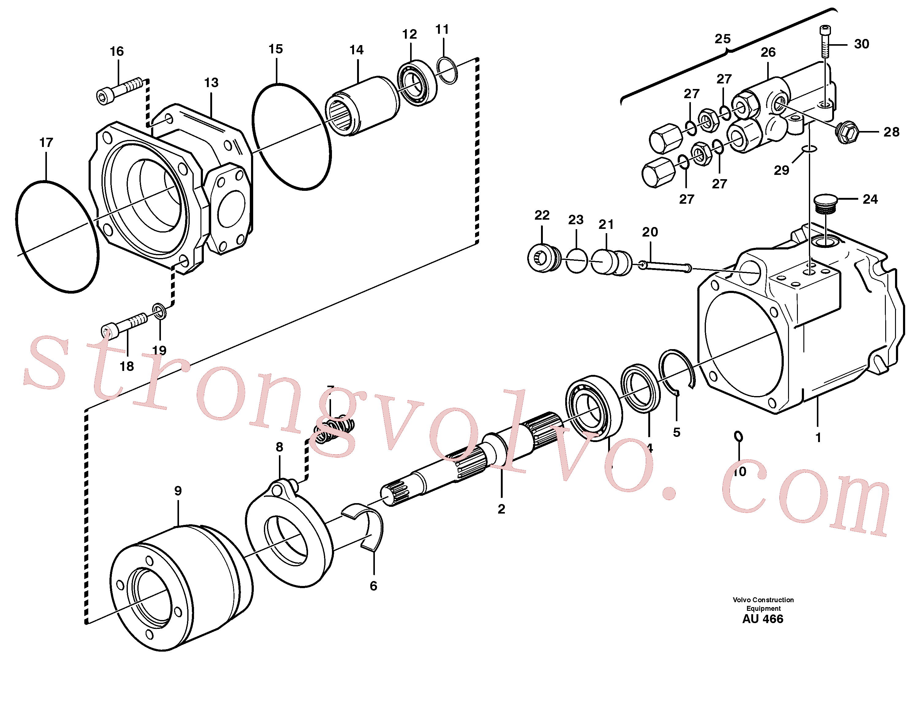 PJ7415153 Volvo Bomba hidráulica(AU466 Montagem)
