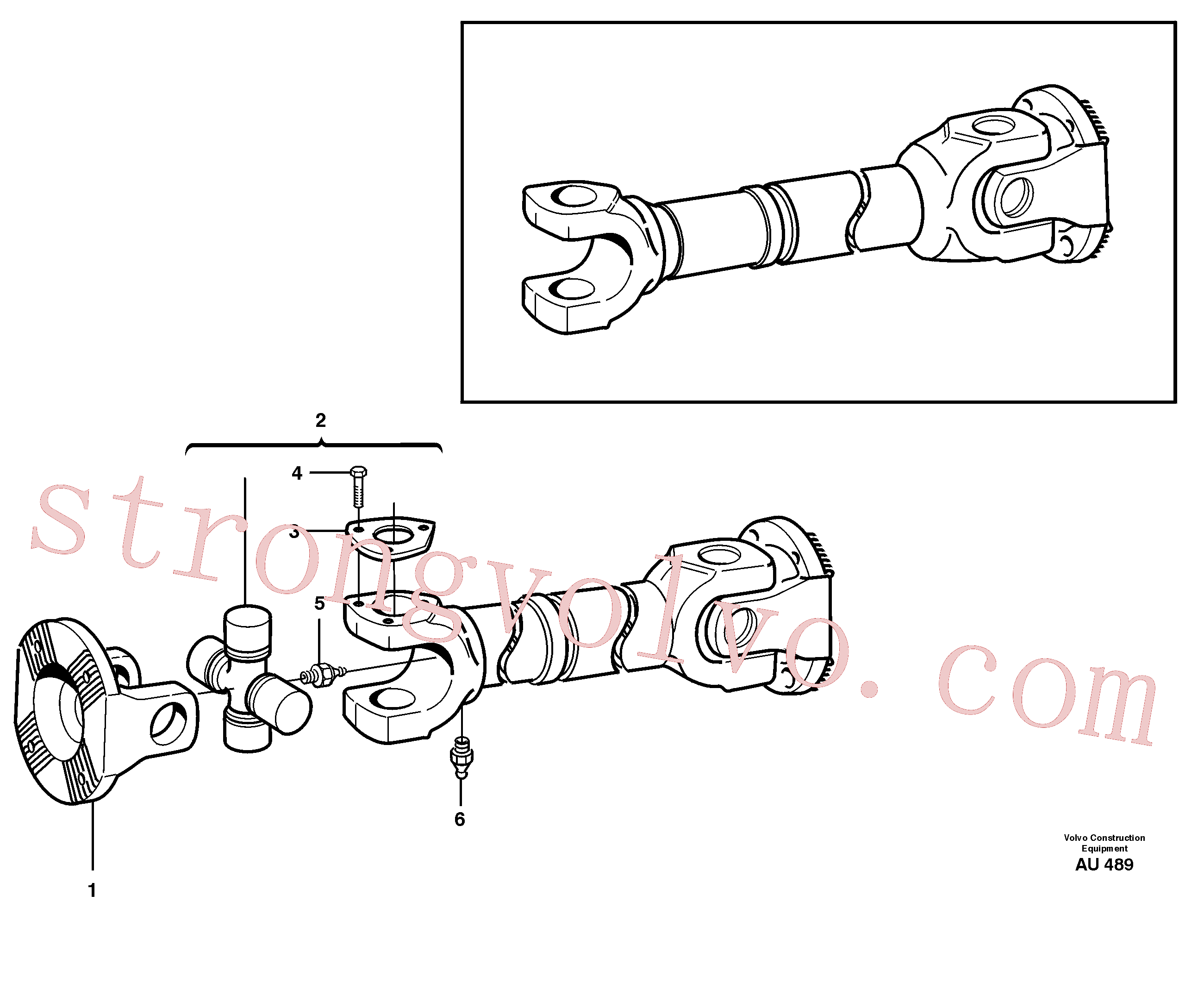 VOE11027393 Volvo Veio de hélice(AU489 Montagem)