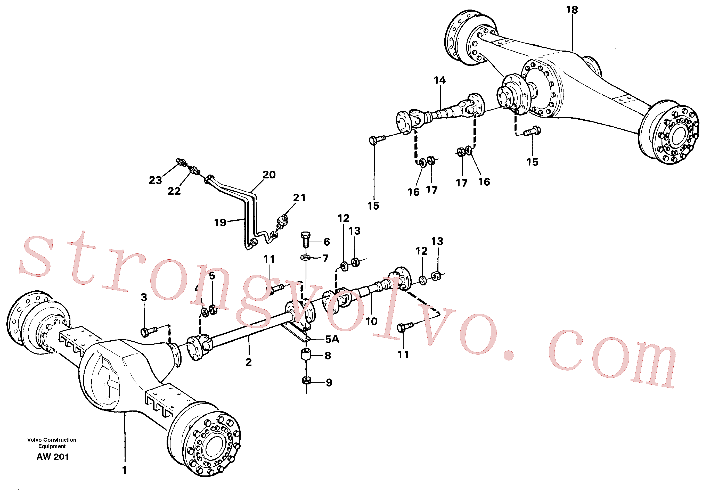 VOE11027493 Volvo Veios propulsores com acessórios(AW201 Montagem)