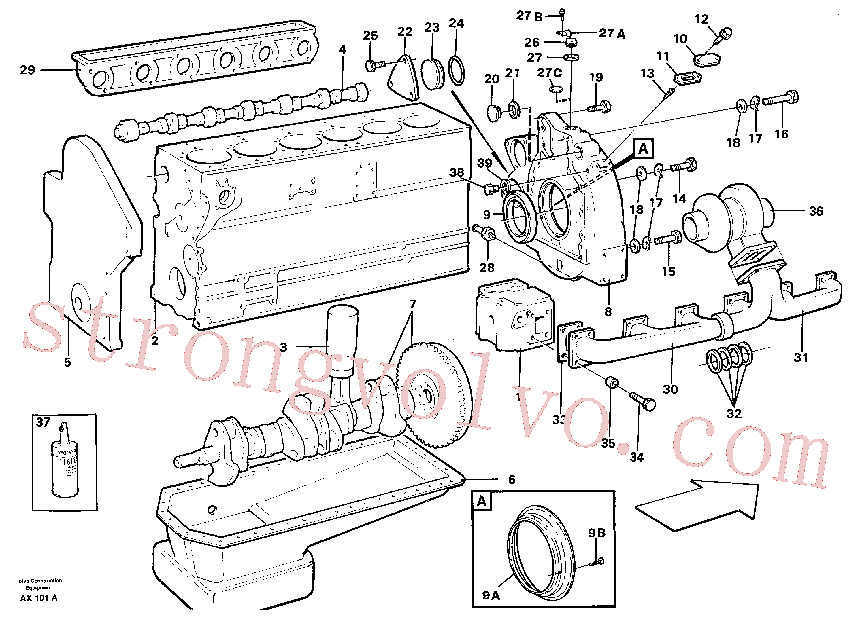 VOE955100 Volvo(AX101A Montagem)