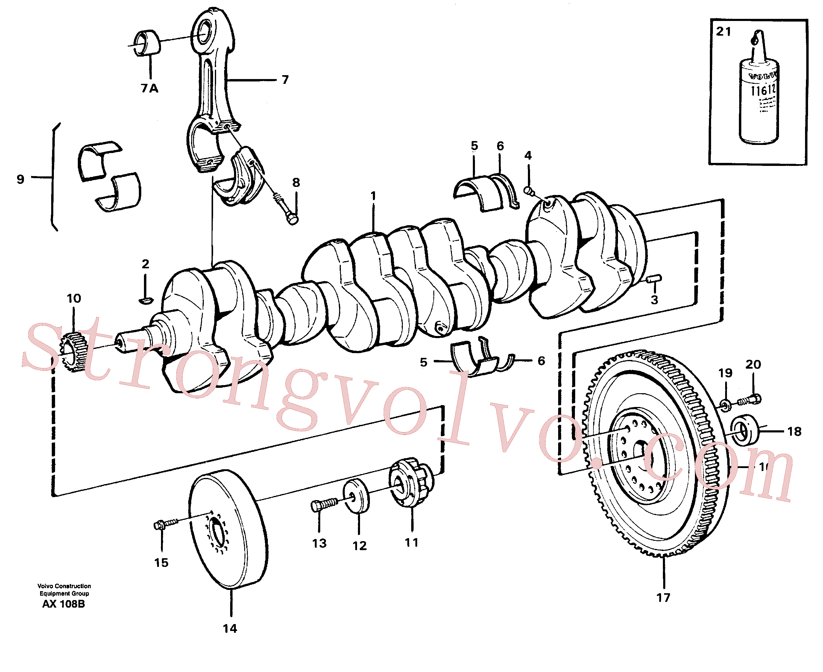 VOE13965220 Volvo Cambota e peças associadas(AX108B Montagem)