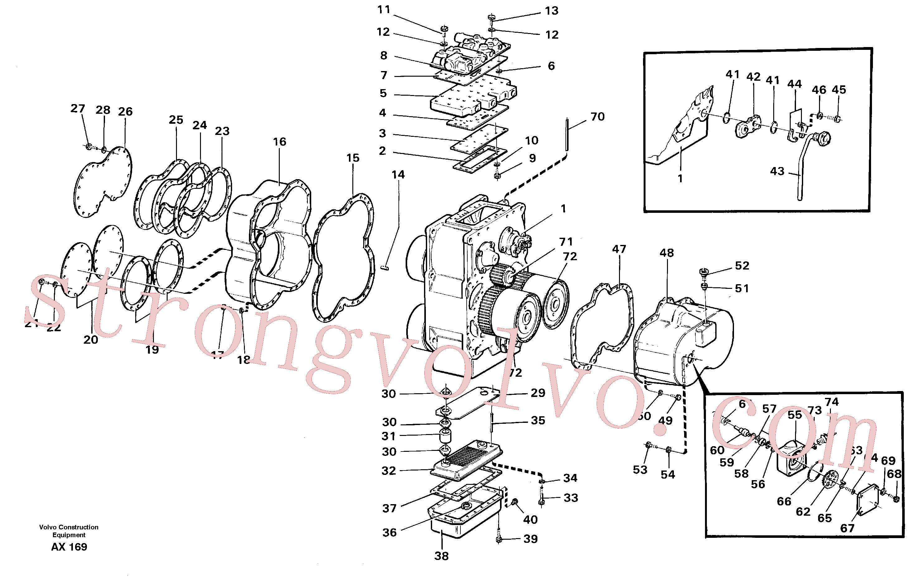 VOE952078 Material para bujão Volvo escavadeira