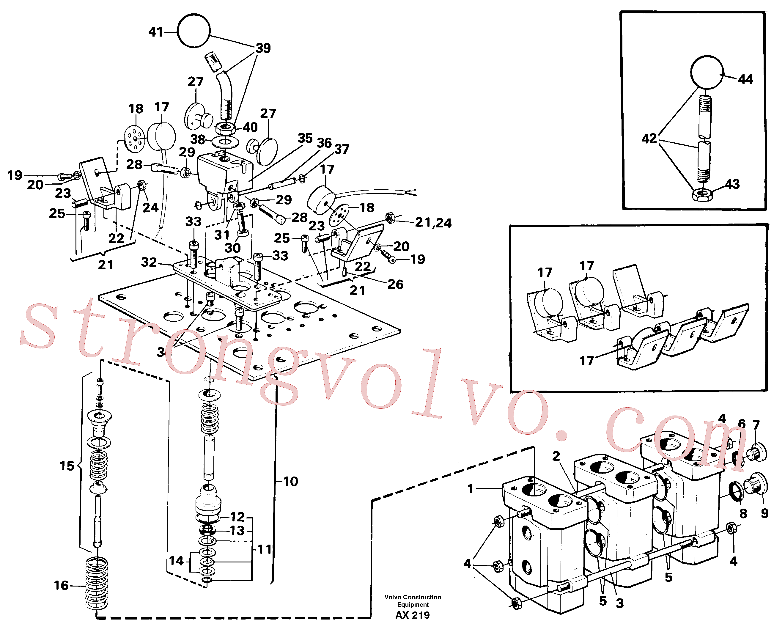 China Made VOE961236 Parafuso soquete sext Volvo Acessórios para escavadeira