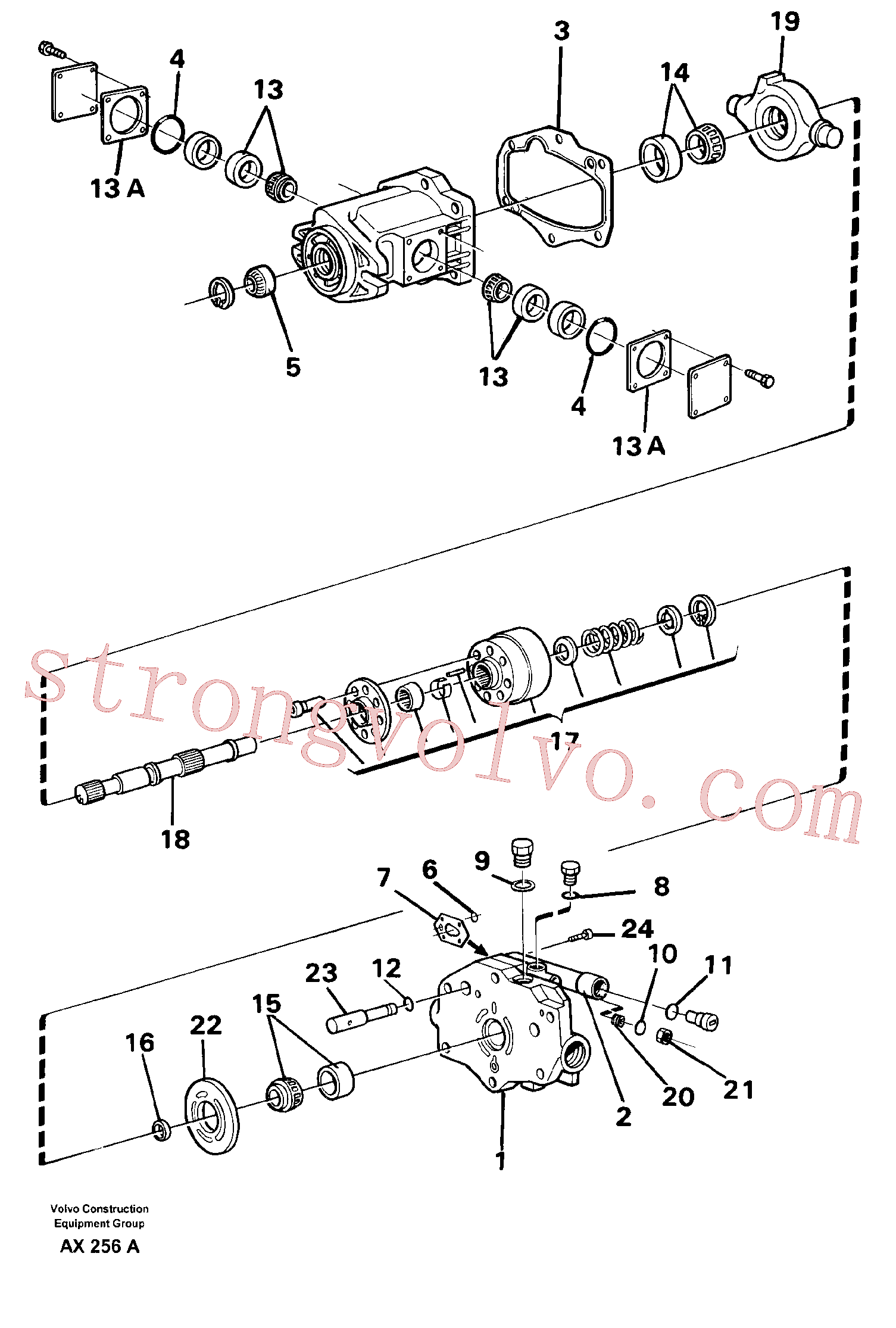 VOE11993483 Volvo Bomba hidráulica(AX256A Montagem)