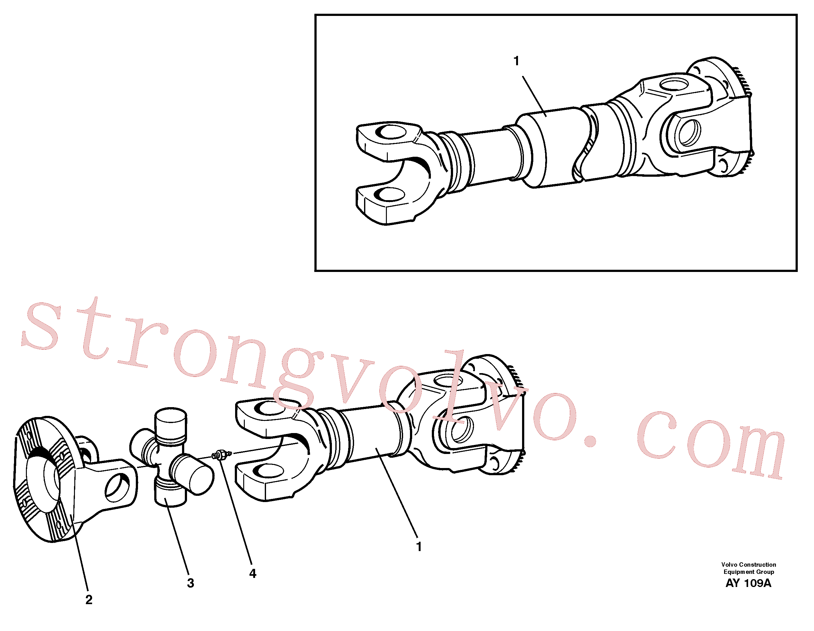 Volvo Montagem VOE11703680 Flange de acoplamento Acessórios