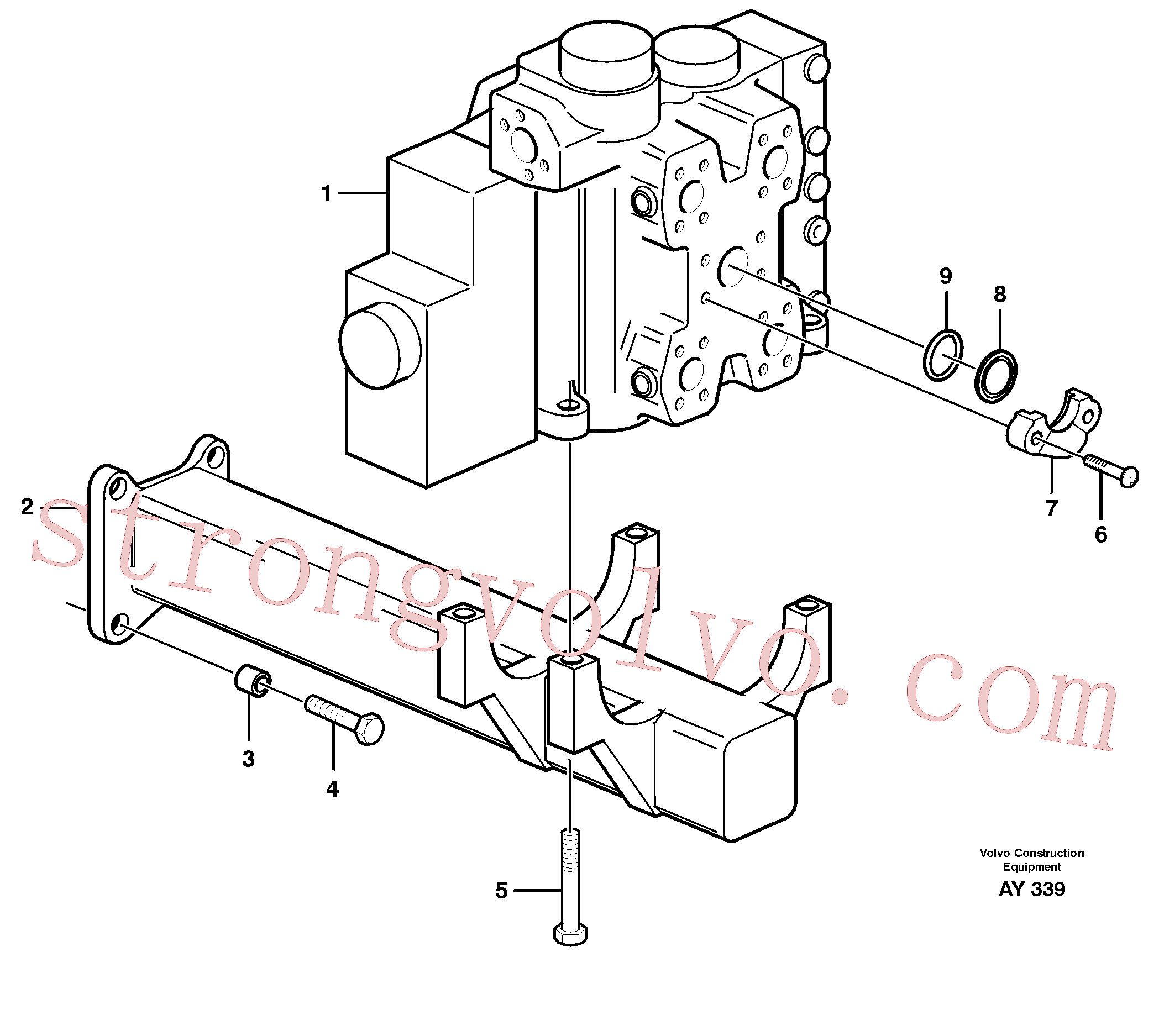 China Made VOE13962906 Parafuso sextavado Volvo Acessórios para escavadeira