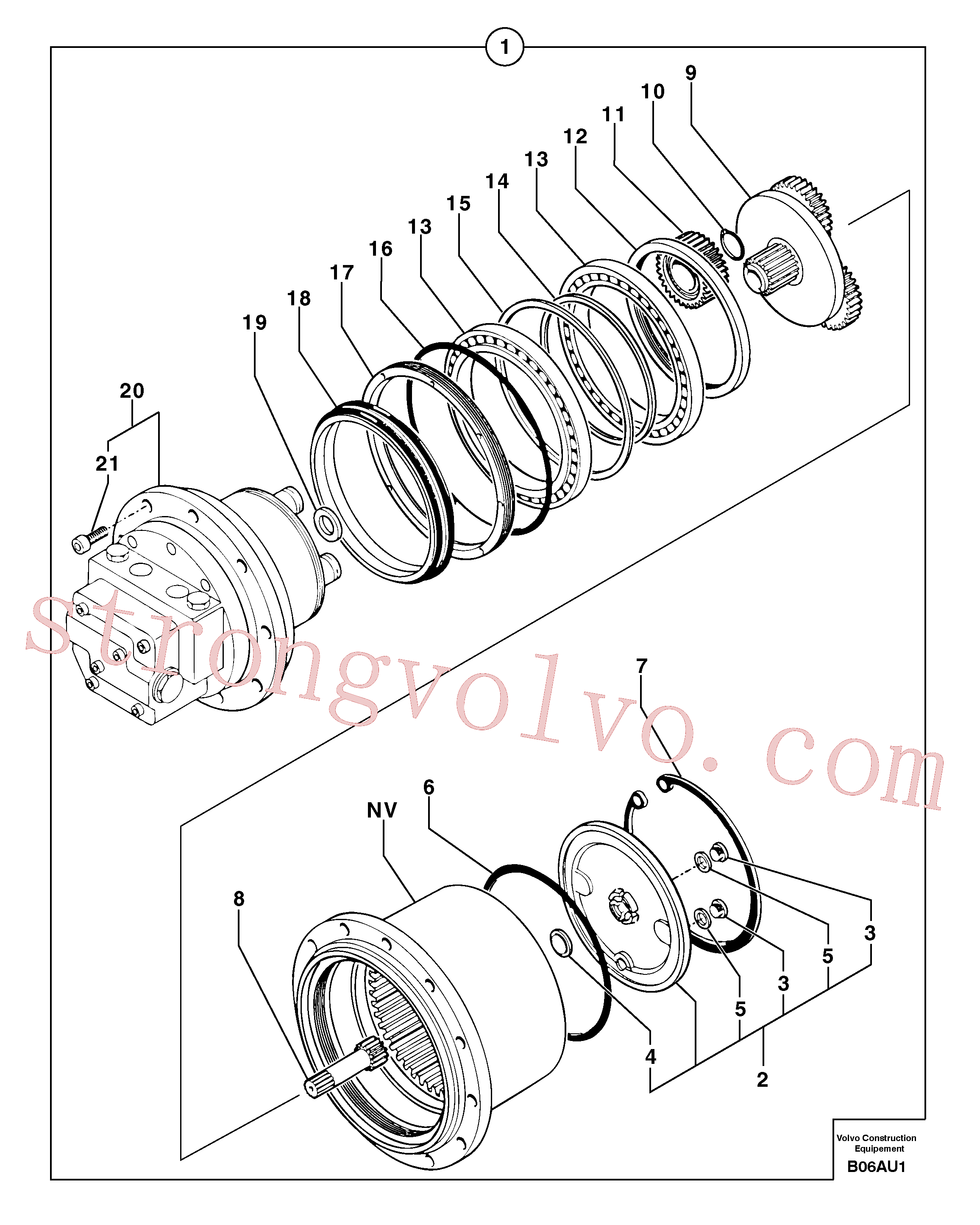 Atacado PJ7416956 Friction Disc Volvo escavadeira