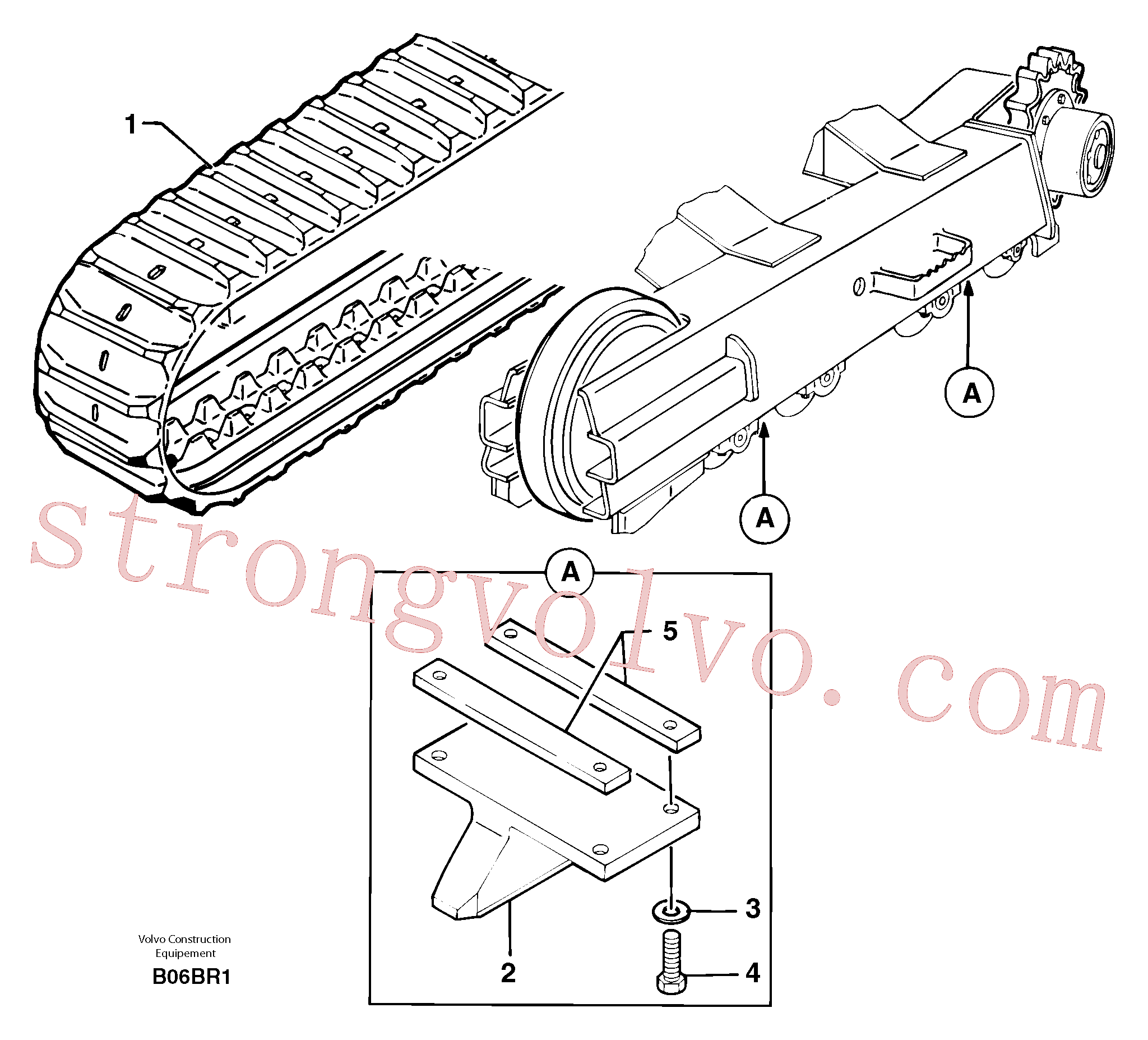 PJ4490002 Volvo Rastos de borracha(B06BR1 Montagem)