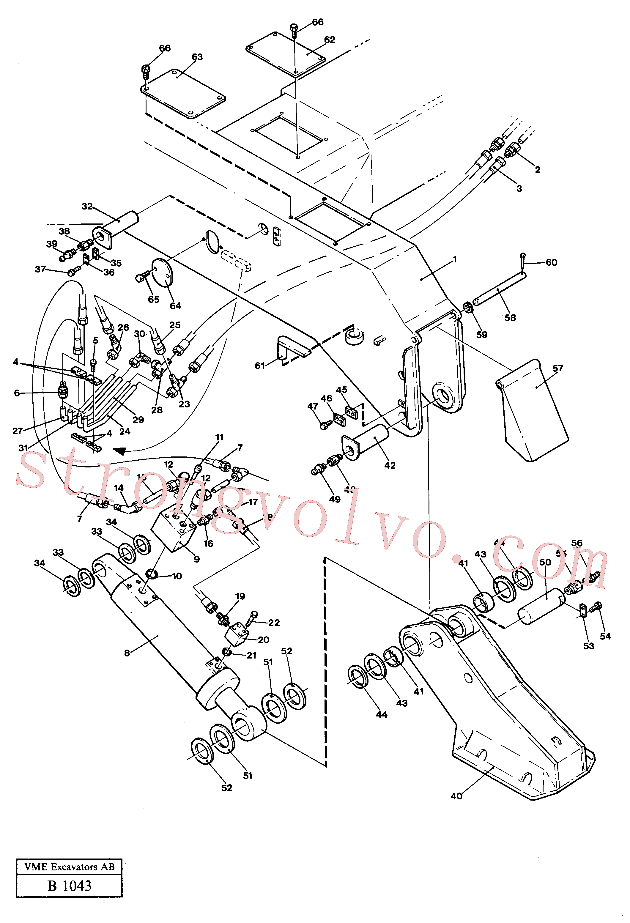 Volvo Acessórios para escavadeira VOE14048665 Bloqueio hidráulico Acessórios
