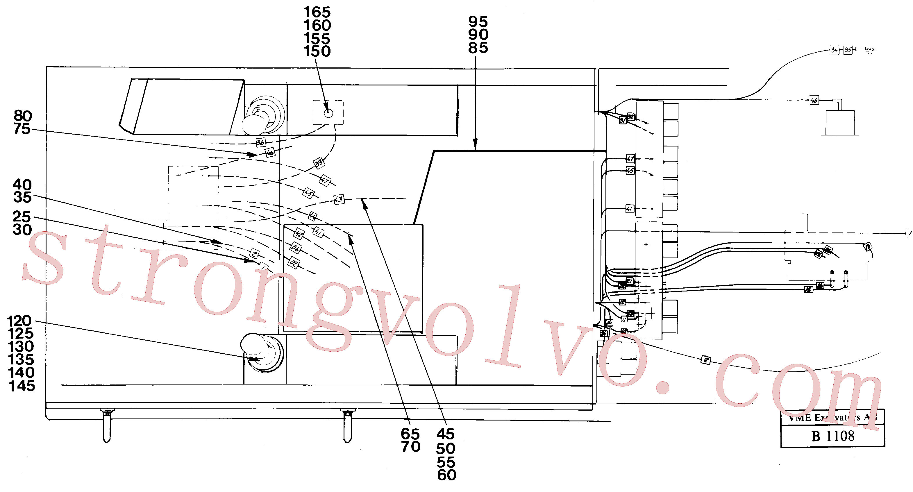 VOE14013992 Controle de parada Volvo escavadeira