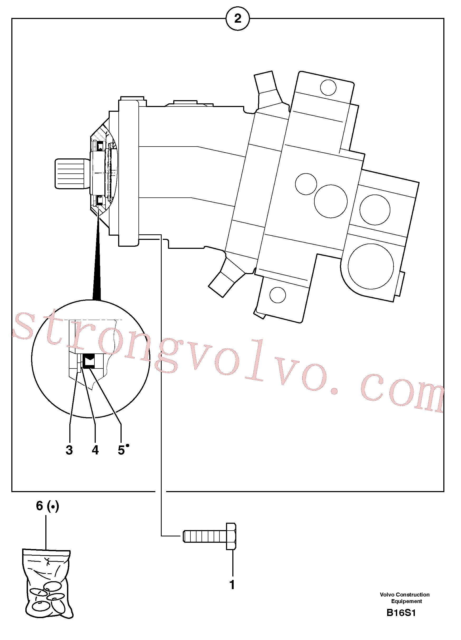 Volvo VOE11706932 Arruela de ajuste Volvo Acessórios para escavadeira