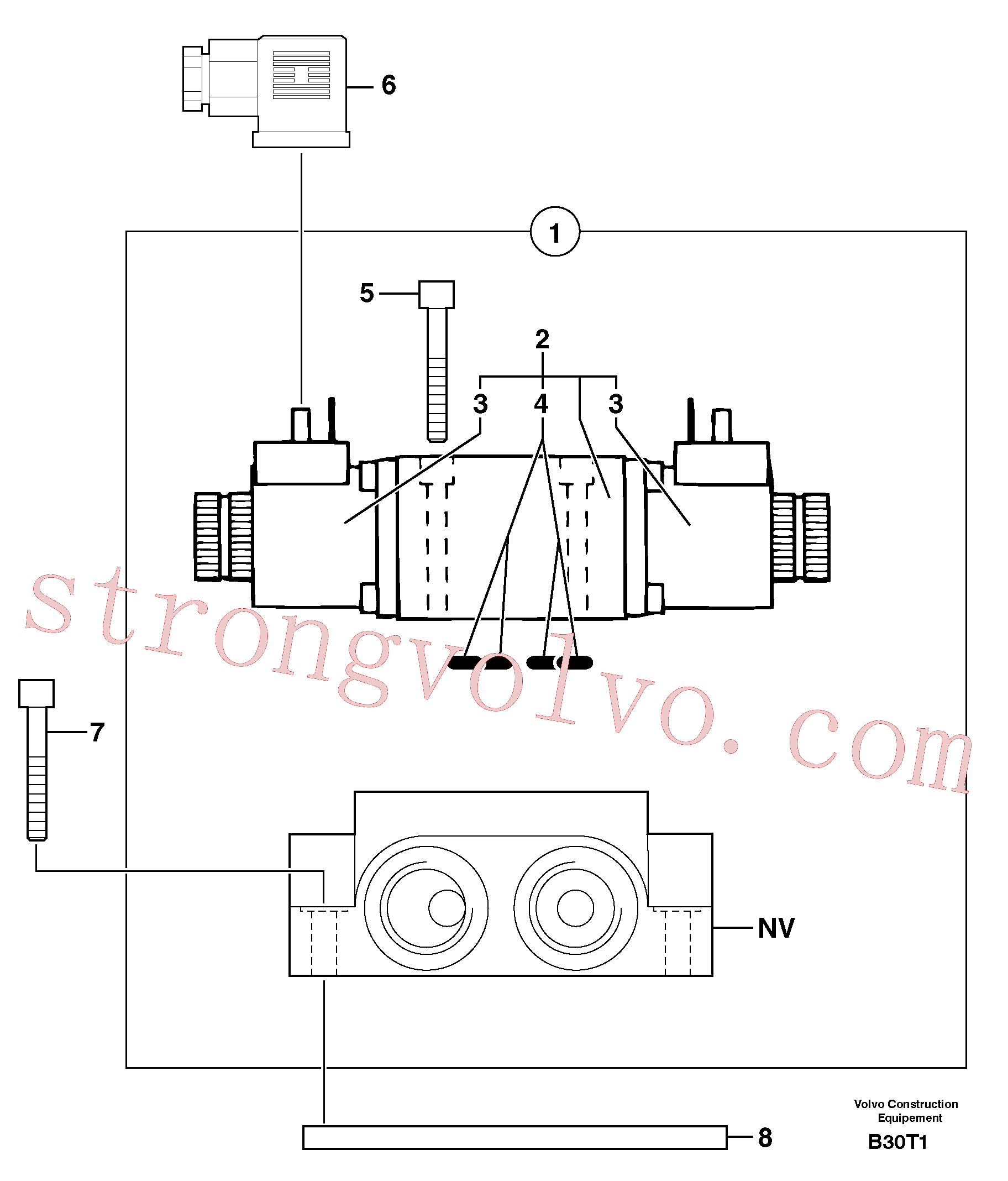 Atacado PJ6090084 Electric valve Volvo escavadeira