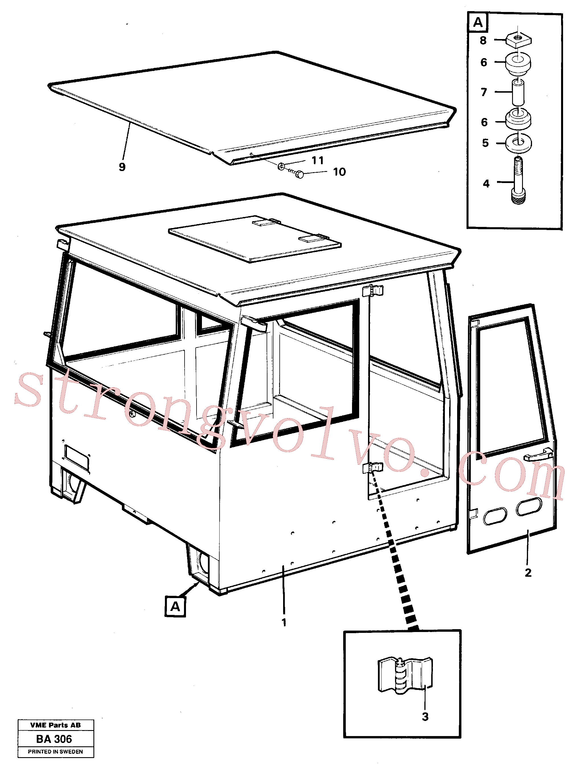 China Made VOE959299 Allen Hd Screw Volvo Acessórios para escavadeira